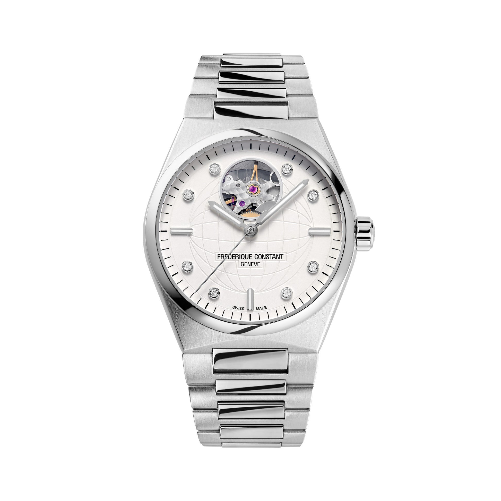 Highlife Ladies Automatic Heart Beat, Edelstahl • Diamant von Frederique Constant (FC-310SD2NH6B)