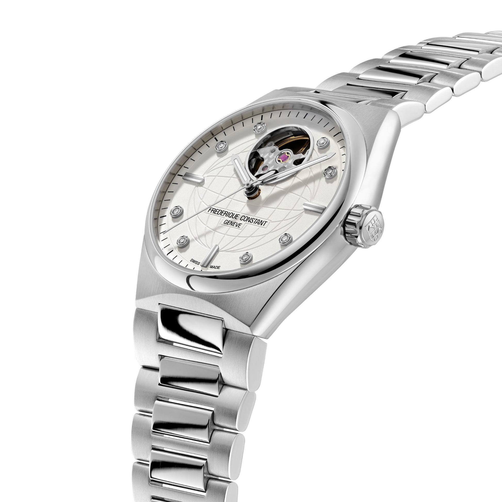 Highlife Ladies Automatic Heart Beat, Edelstahl • Diamant von Frederique Constant (FC-310SD2NH6B)