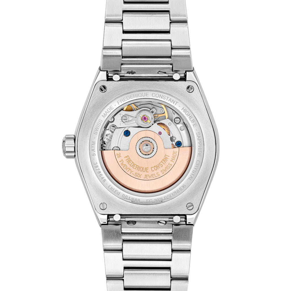 Frederique Constant Highlife Ladies Automatic Sparkling (FC-303LBSD2NHD6B) aus Edelstahl mit Diamant