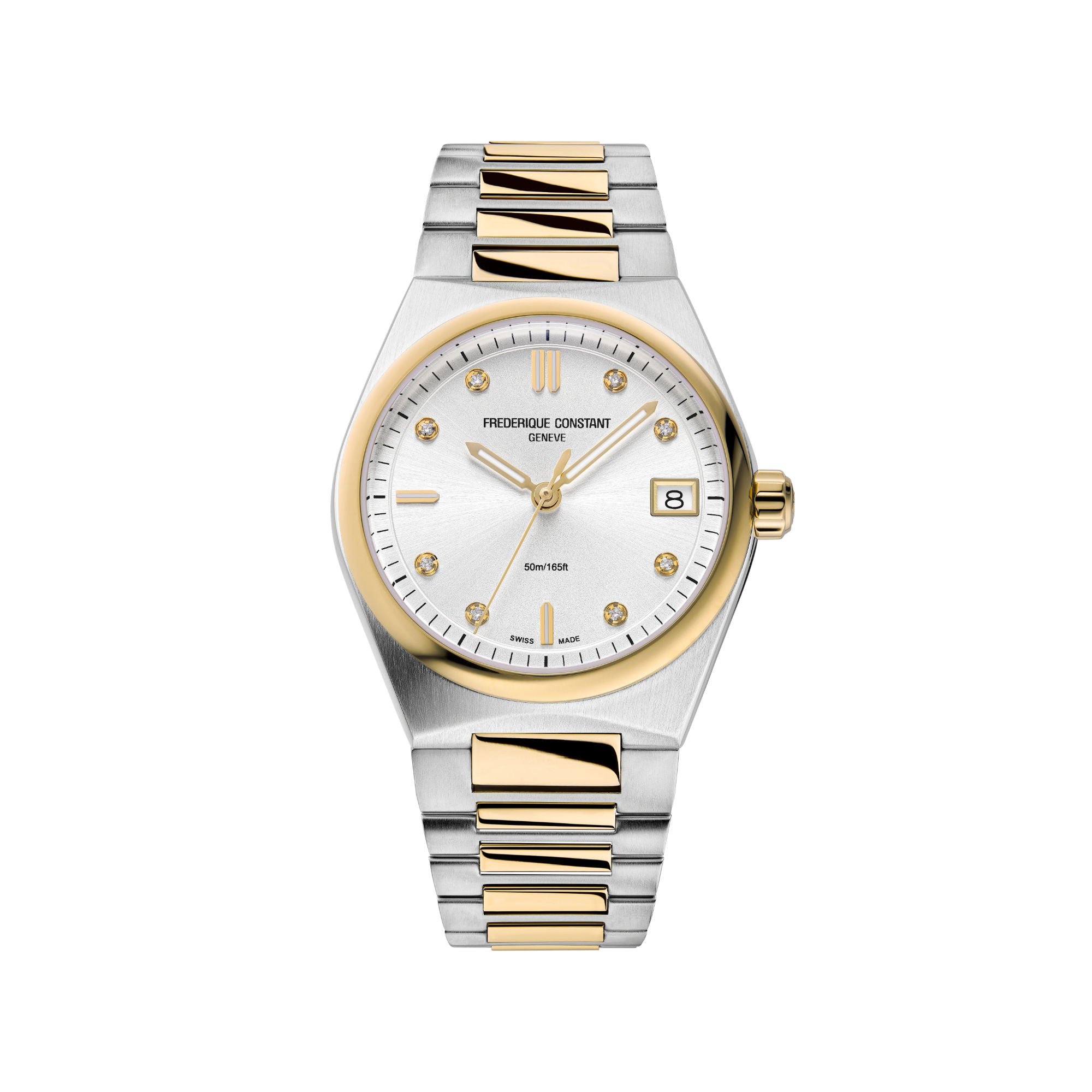Frederique Constant Highlife Ladies Quartz (FC-240VD2NH3B) aus Silber mit Diamant