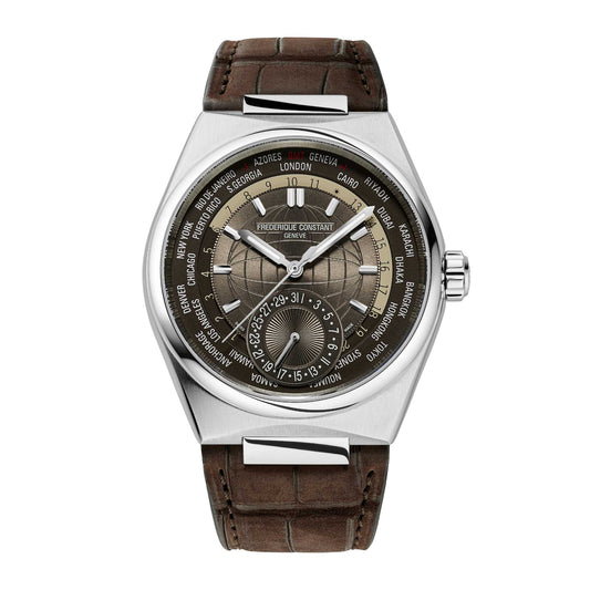 Highlife Worldtimer Manufacture, Leder von Frederique Constant (FC-718C4NH6)