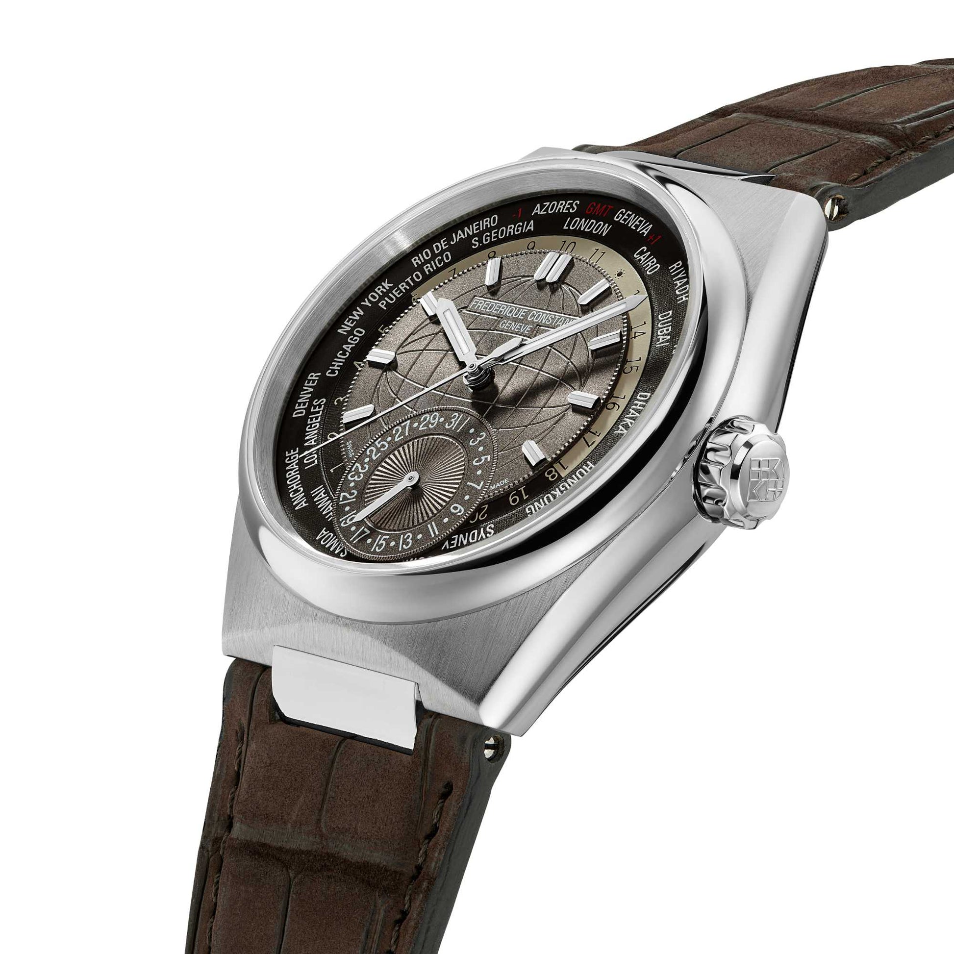 Highlife Worldtimer Manufacture, Leder von Frederique Constant (FC-718C4NH6)