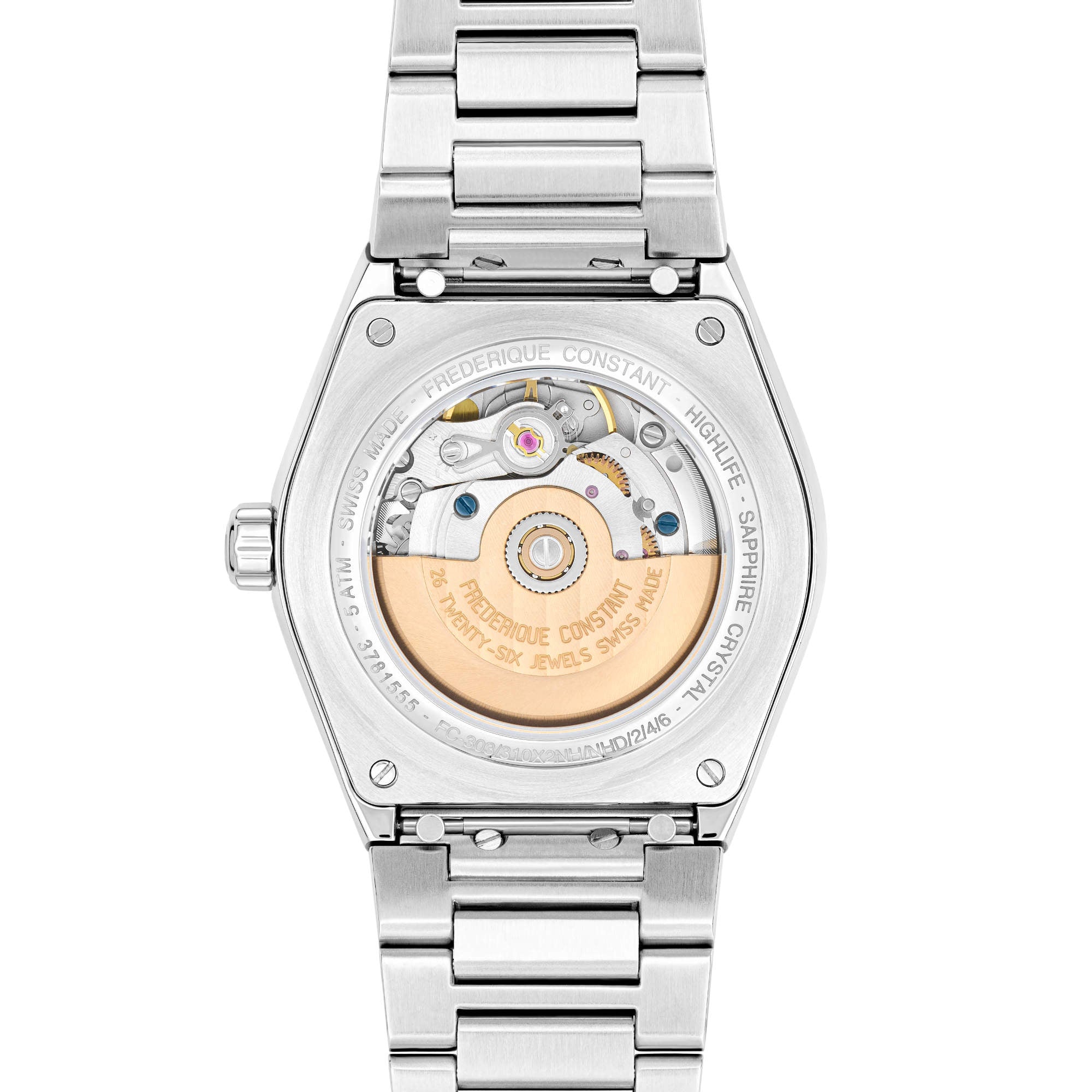 Frederique Constant Ladies Automatic (FC-303LB2NH6B) aus Edelstahl mit Türkis