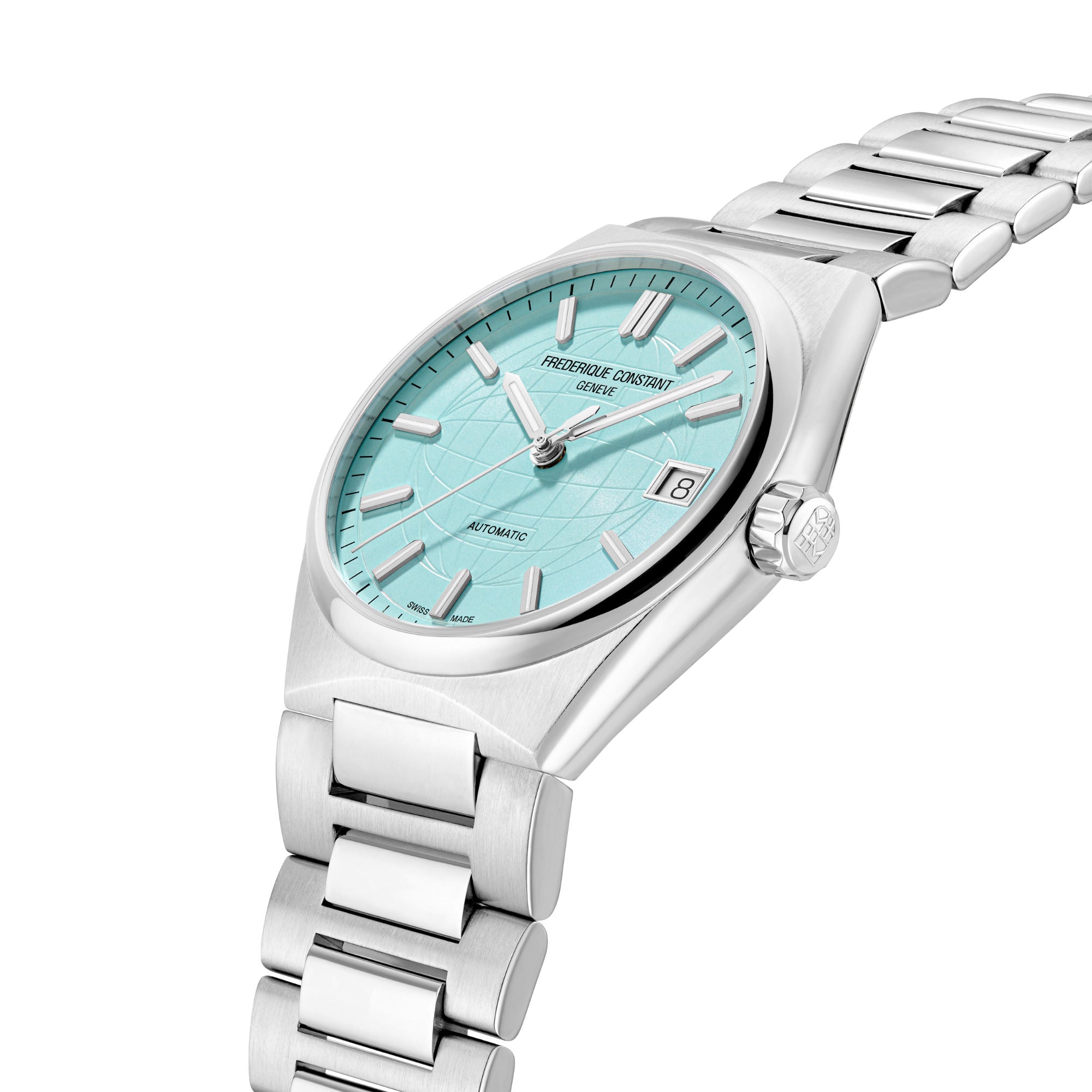 Frederique Constant Ladies Automatic (FC-303LB2NH6B) aus Edelstahl mit Türkis