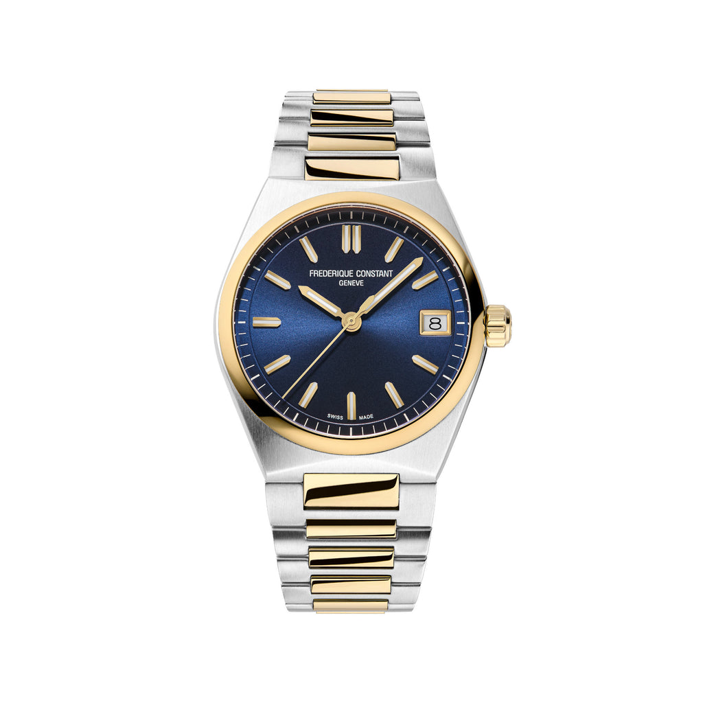 Frederique Constant Ladies Quartz (FC-240N2NH3B) aus Gelbgold, Edelstahl