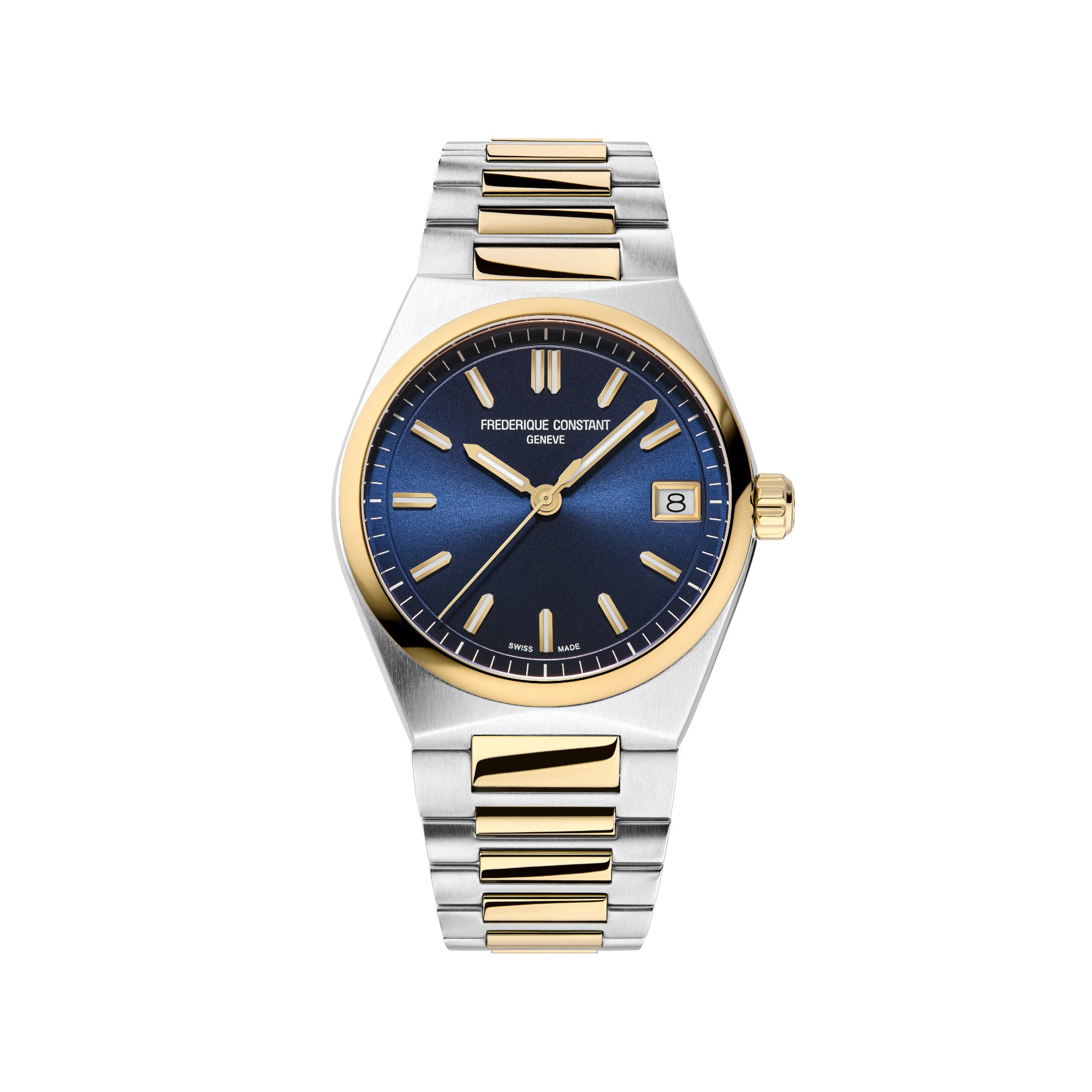Frederique Constant Ladies Quartz (FC-240N2NH3B) aus Gelbgold, Edelstahl