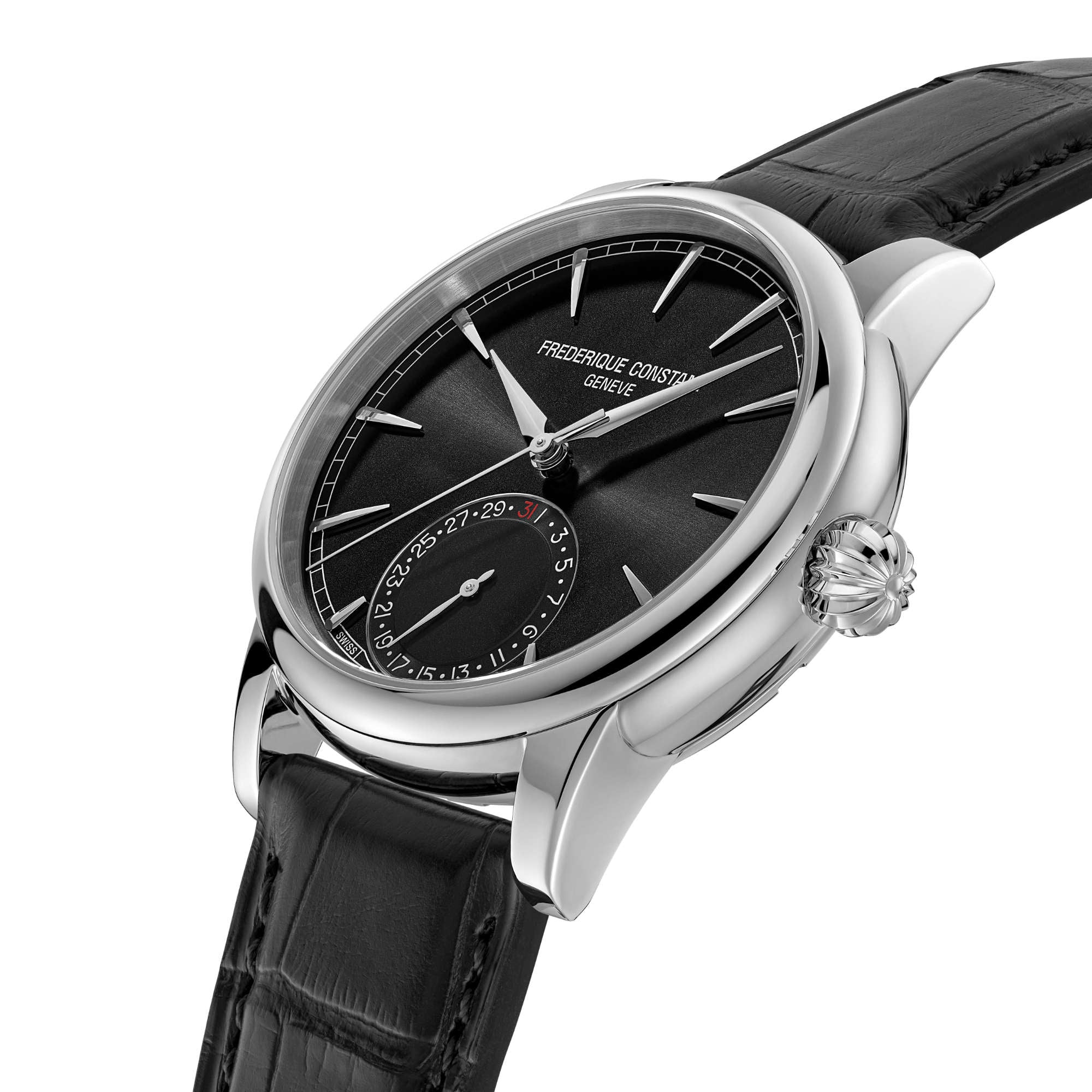 Frederique Constant Manufacture Classic Date (FC-706B3H6) aus Leder, Edelstahl