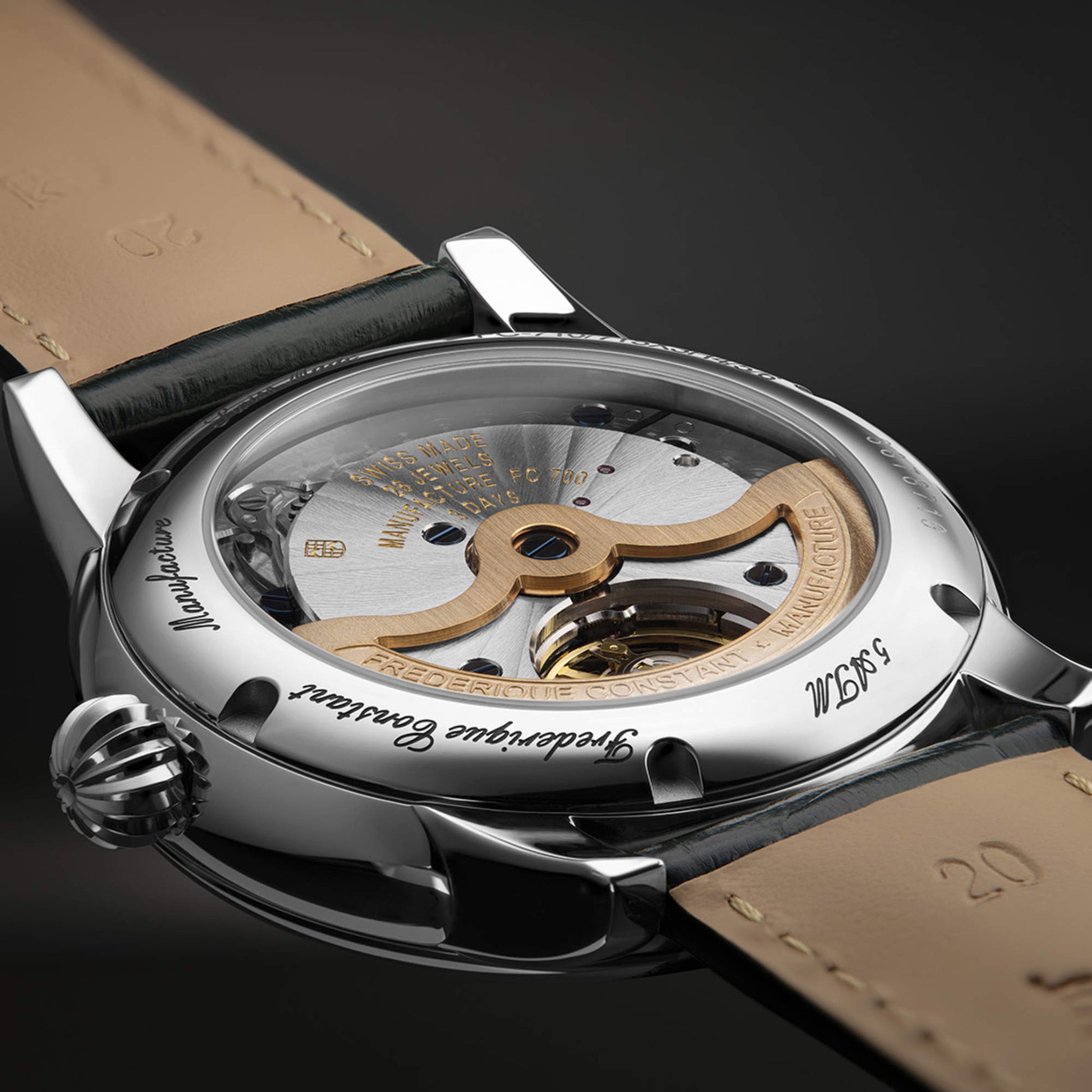 Manufacture Classic Moonphase Date, Leder von Frederique Constant (FC-716GR3H6)