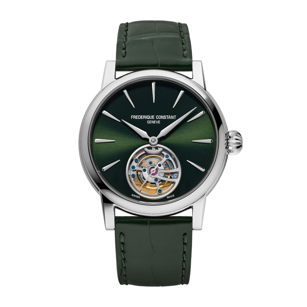 Frederique Constant Manufacture Classic Tourbillon (FC-980GR3H6) aus Leder, Edelstahl