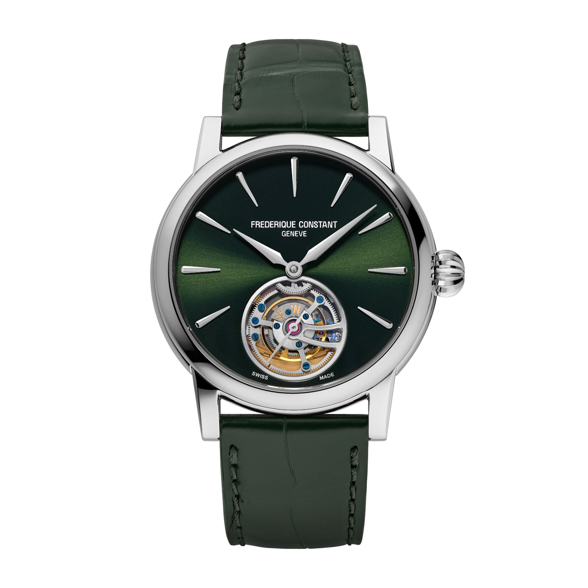 Frederique Constant Manufacture Classic Tourbillon (FC-980GR3H6) aus Leder, Edelstahl