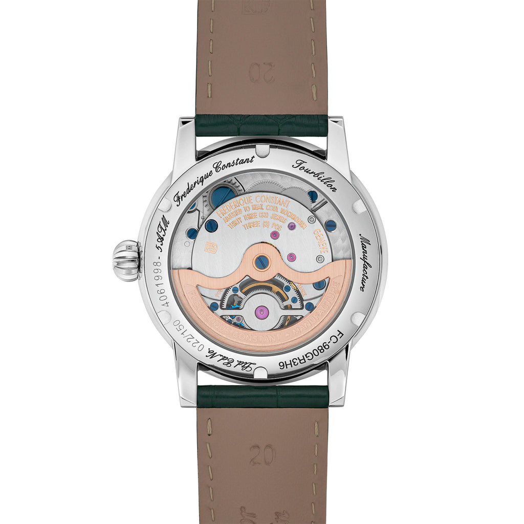 Frederique Constant Manufacture Classic Tourbillon (FC-980GR3H6) aus Leder, Edelstahl
