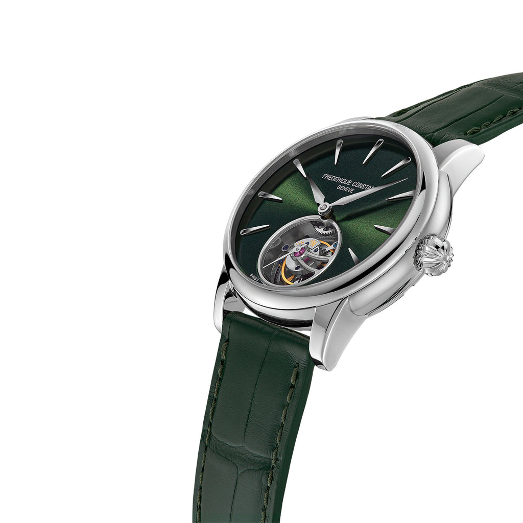 Frederique Constant Manufacture Classic Tourbillon (FC-980GR3H6) aus Leder, Edelstahl