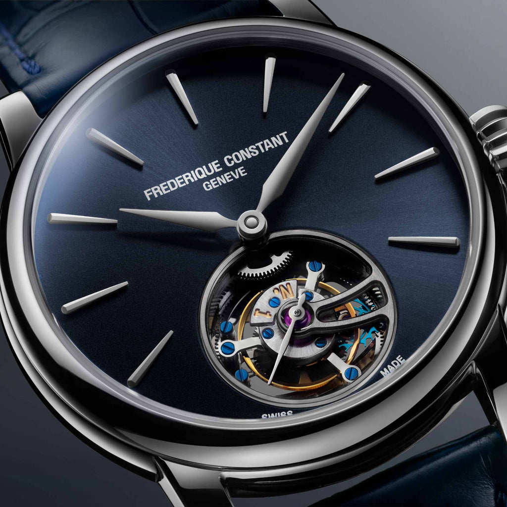 Frederique Constant Manufacture Classic Tourbillon (FC-980N3H6) aus Leder, Edelstahl