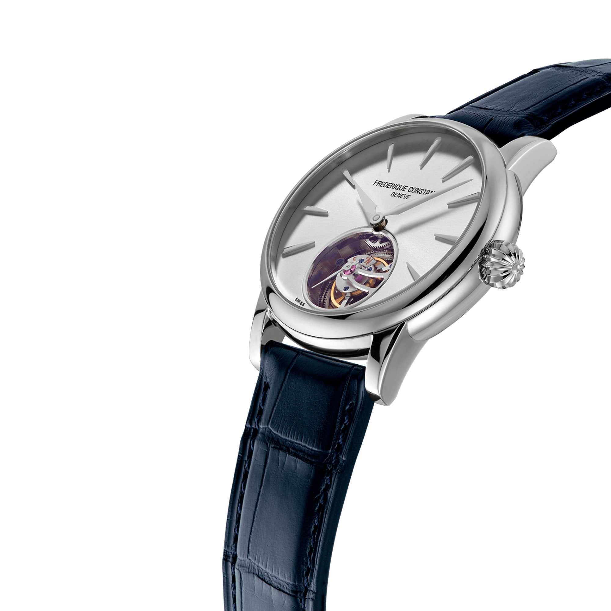 Frederique Constant Manufacture Classic Tourbillon (FC-980S3H6) aus Leder, Edelstahl