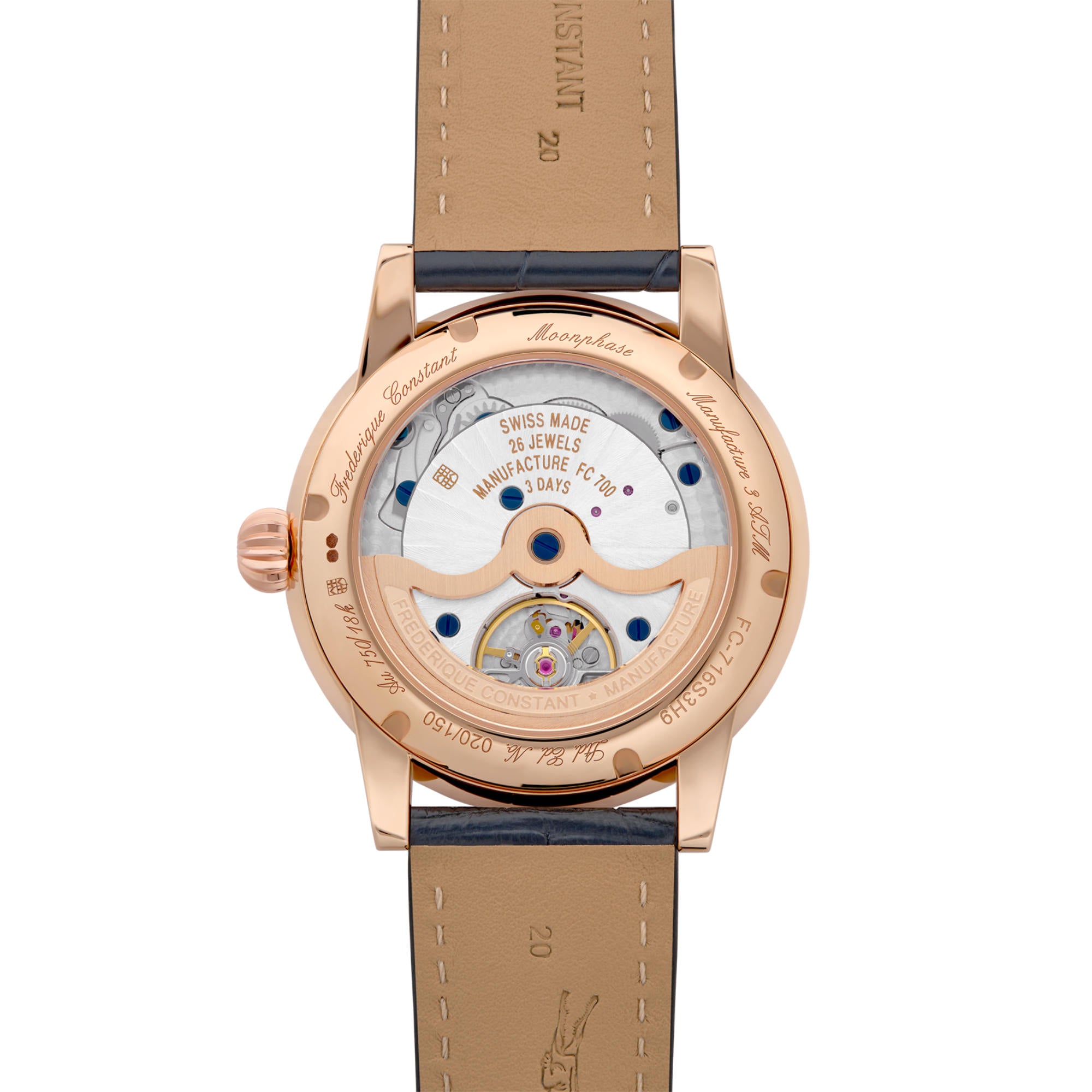 Frederique Constant Manufacture Classics Moonphase Date (FC-716S3H9) aus Bicolor-Gold