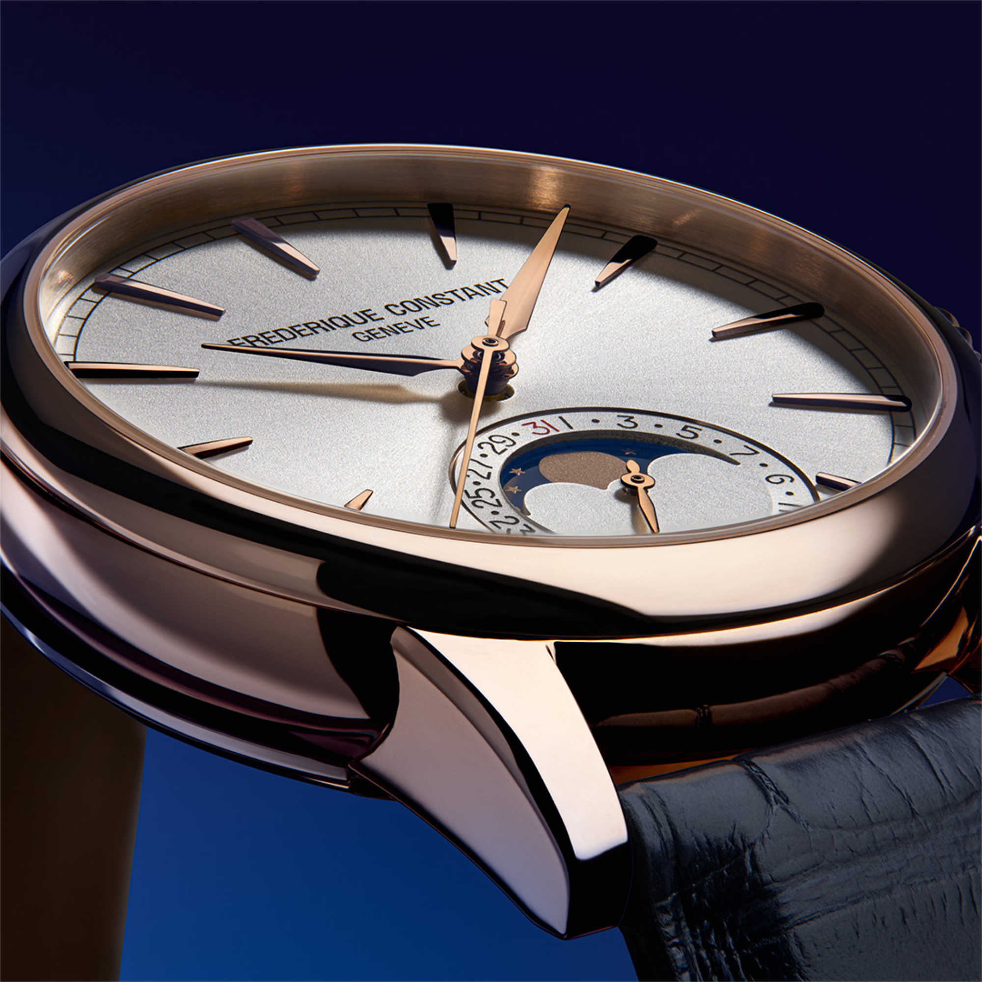 Frederique Constant Manufacture Classics Moonphase Date (FC-716S3H9) aus Bicolor-Gold