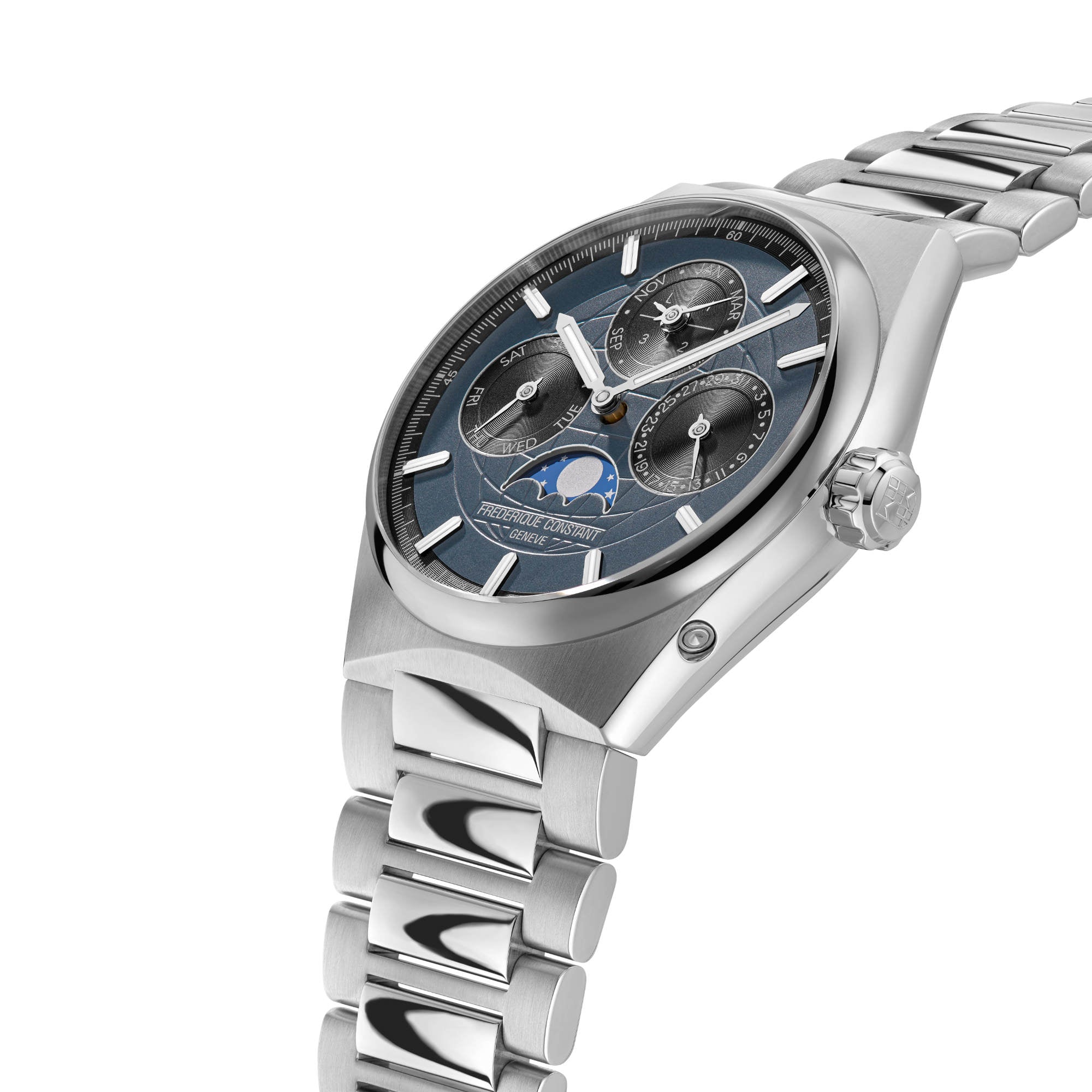 Frederique Constant Manufacture Classics Perpetual Calender (FC-775G4NH6B) aus Edelstahl