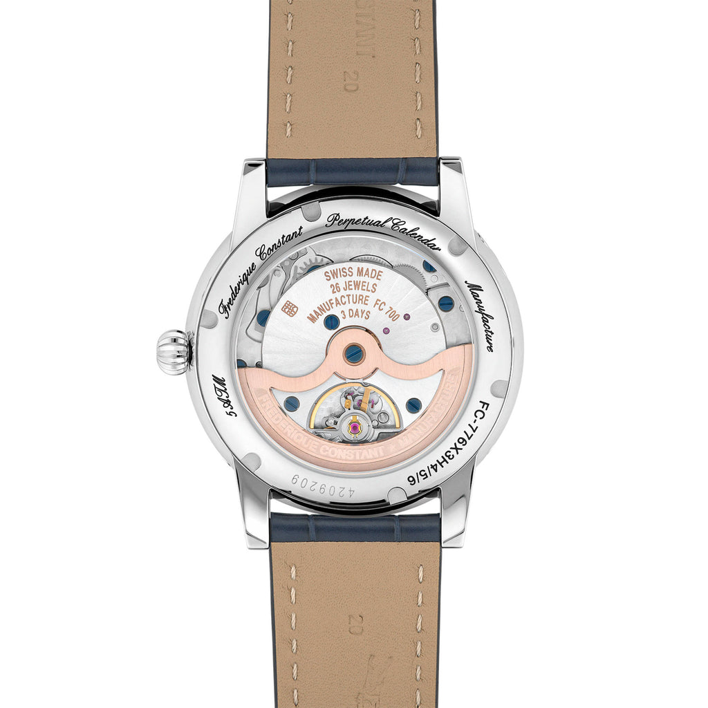 Frederique Constant Manufacture Classics Perpetual Calender (FC-776N3H6) aus Leder, Edelstahl