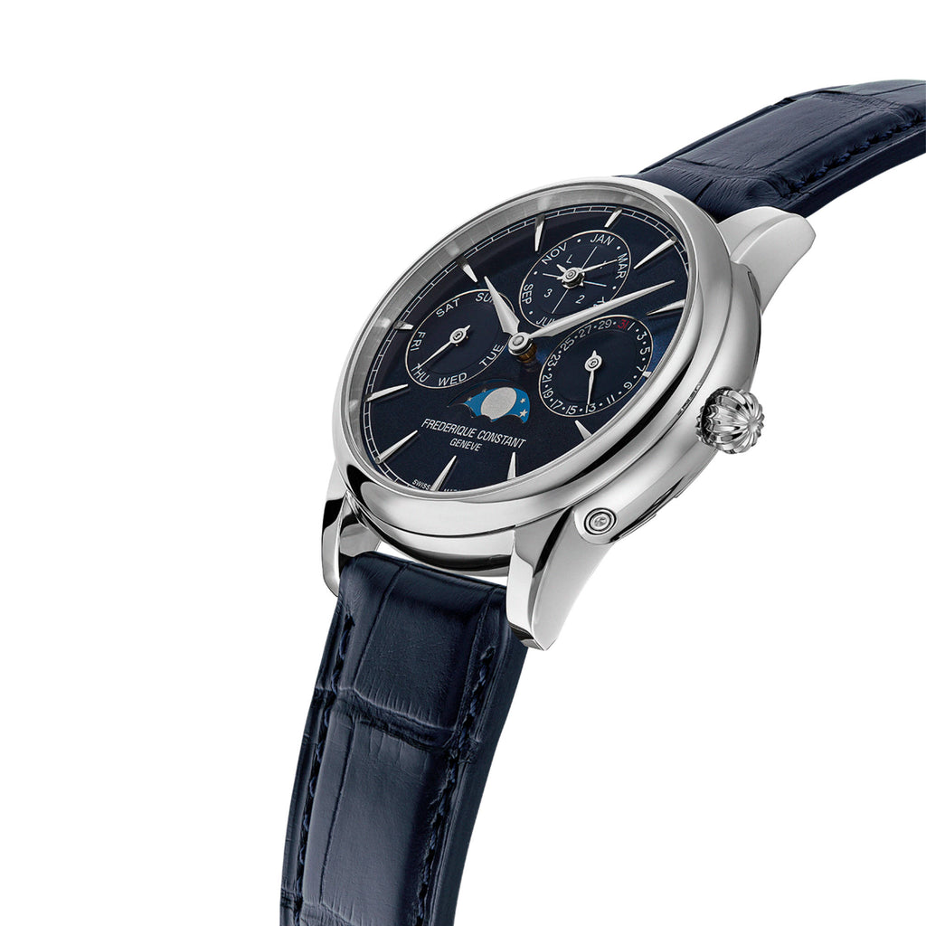 Frederique Constant Manufacture Classics Perpetual Calender (FC-776N3H6) aus Leder, Edelstahl