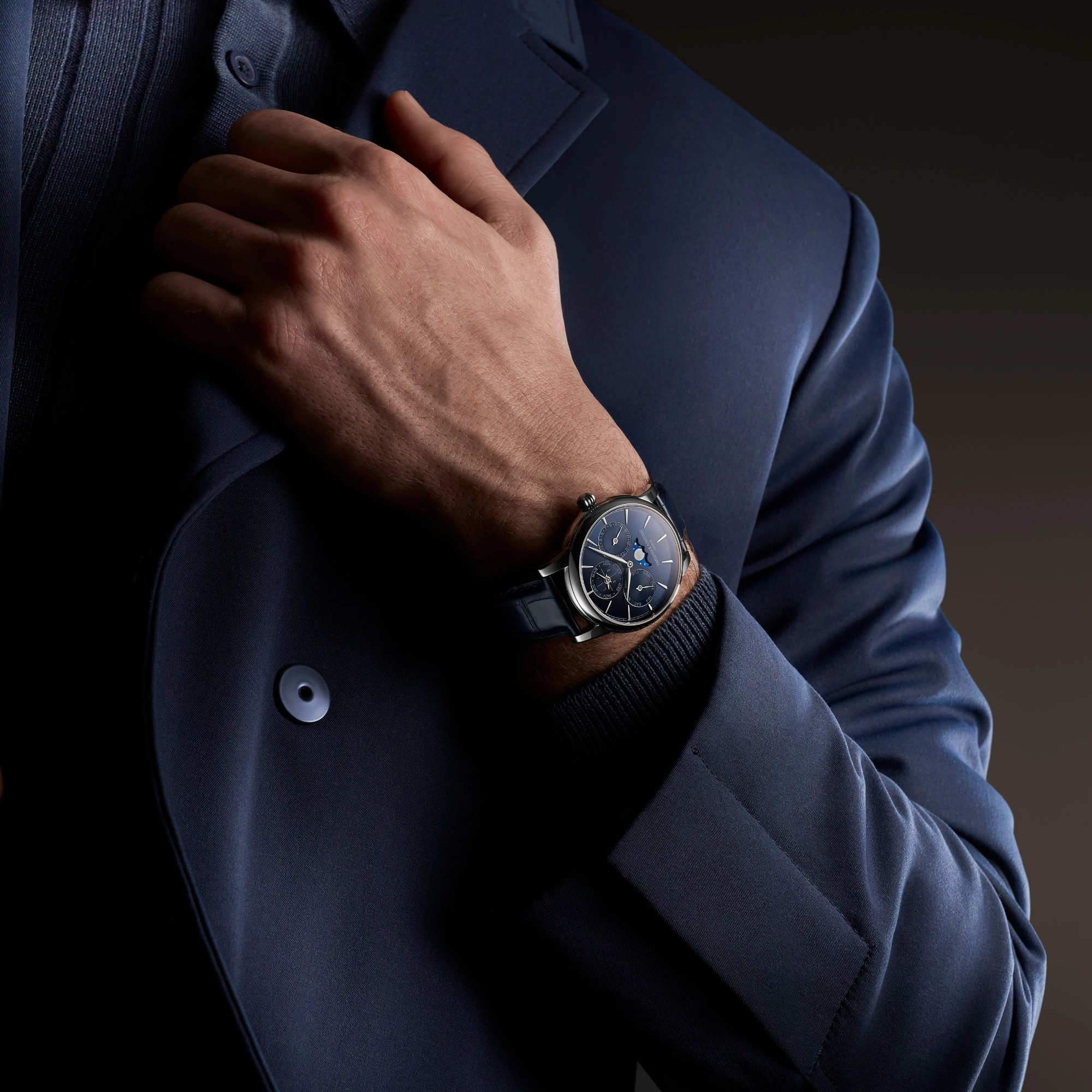 Frederique Constant Manufacture Classics Perpetual Calender (FC-776N3H6) aus Leder, Edelstahl