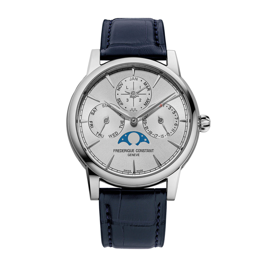 Frederique Constant Manufacture Classics Perpetual Calender (FC-776S3H6) aus Leder, Edelstahl