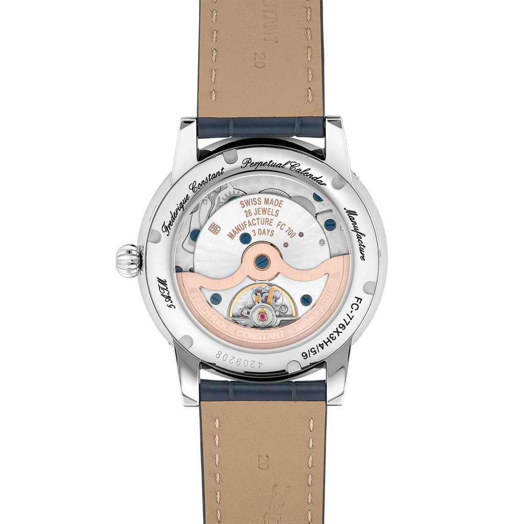 Frederique Constant Manufacture Classics Perpetual Calender (FC-776S3H6) aus Leder, Edelstahl