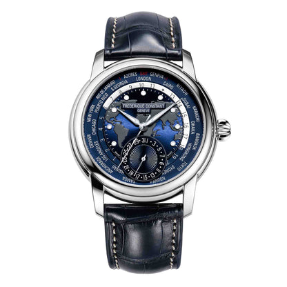 Manufacture Classics Worldtimer, Edelstahl von Frederique Constant (FC-718NWM4H6)