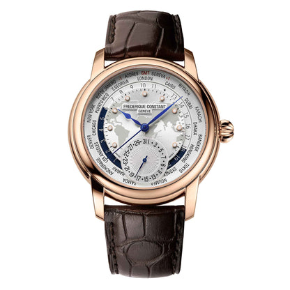 Manufacture Classics Worldtimer, Edelstahl von Frederique Constant (FC-718WM4H4)