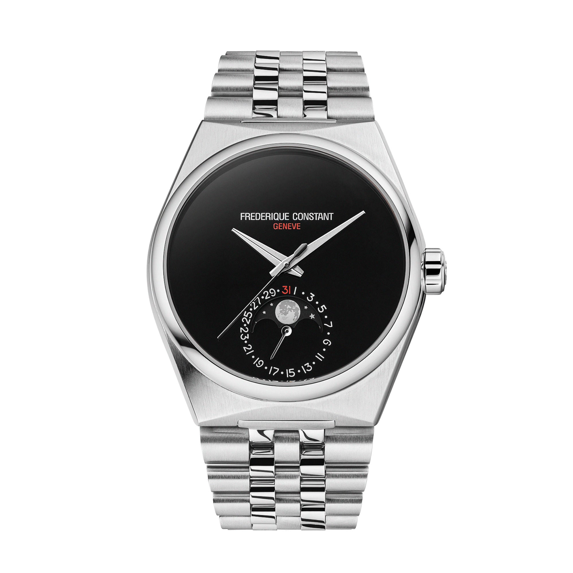 Frederique Constant Manufacture Highlife Moonphase Date (FC-716ONB3NH6B) aus Edelstahl