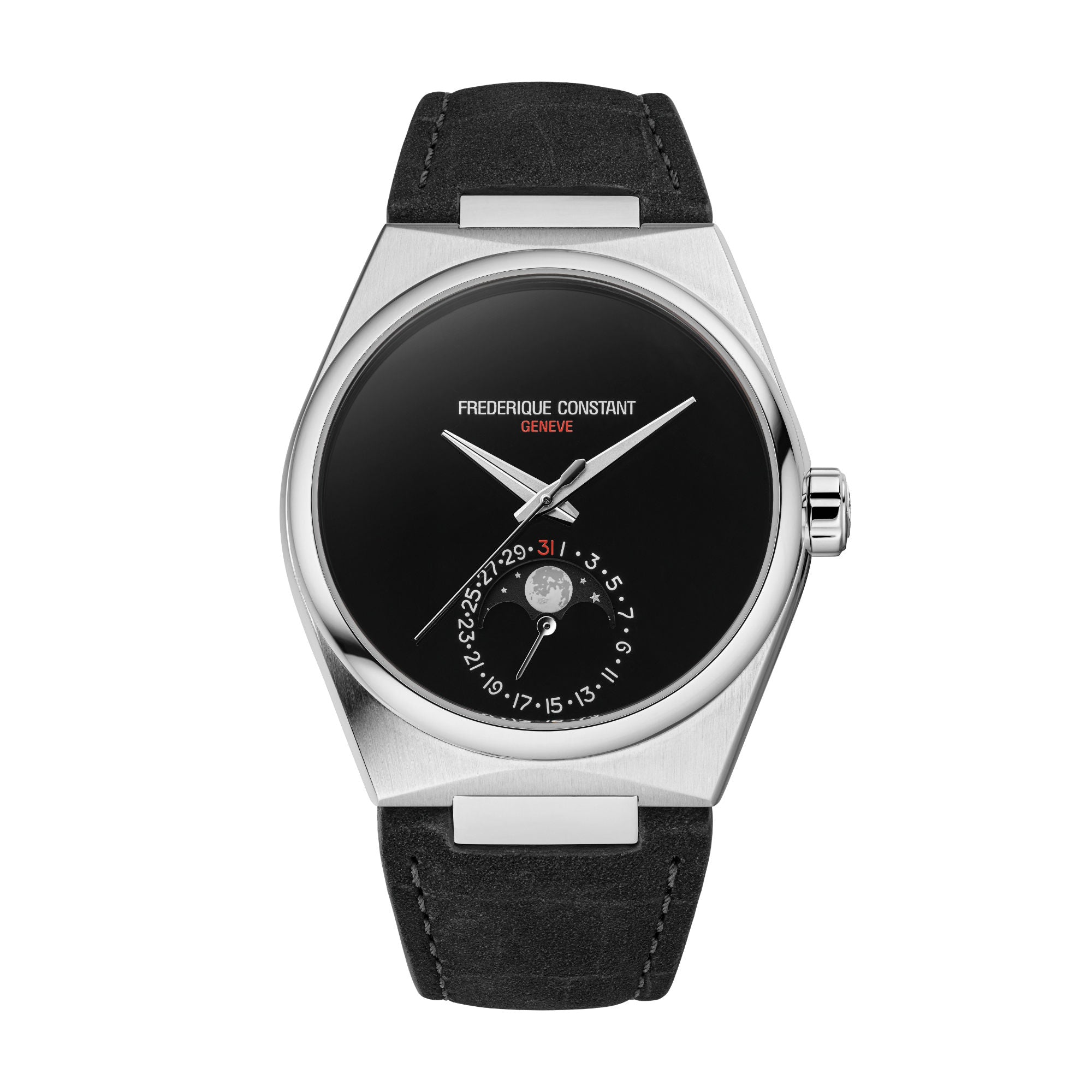 Frederique Constant Manufacture Highlife Moonphase Date (FC-716ONB3NH6B) aus Edelstahl