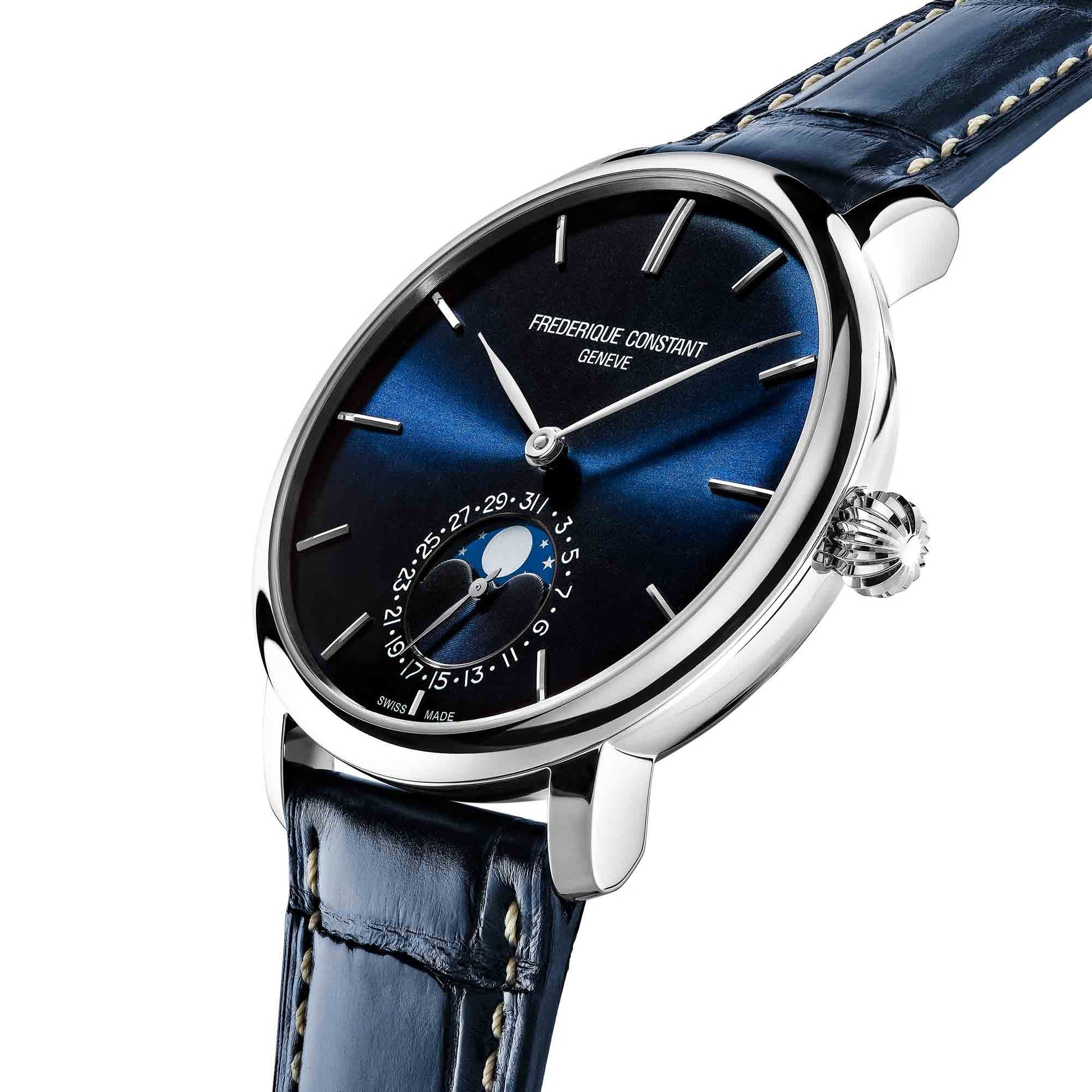 Manufacture Slimline Moonphase, Leder von Frederique Constant (FC-705N4S6)