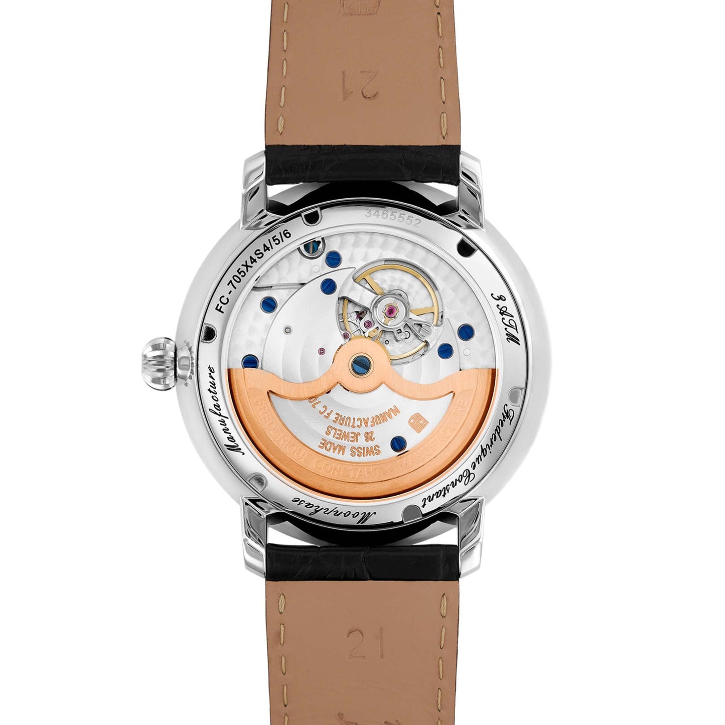 Manufacture Slimline Moonphase, Leder von Frederique Constant (FC-705N4S6)