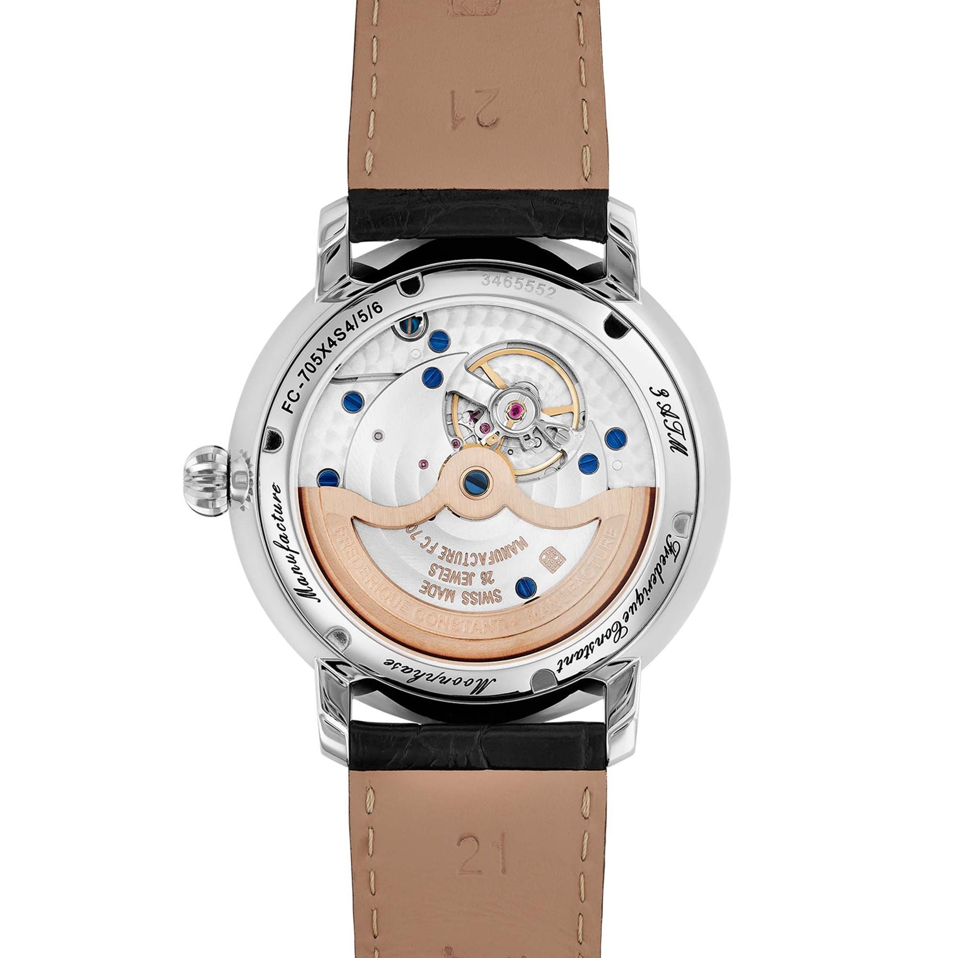 Manufacture Slimline Moonphase, Leder von Frederique Constant (FC-705S4S6)
