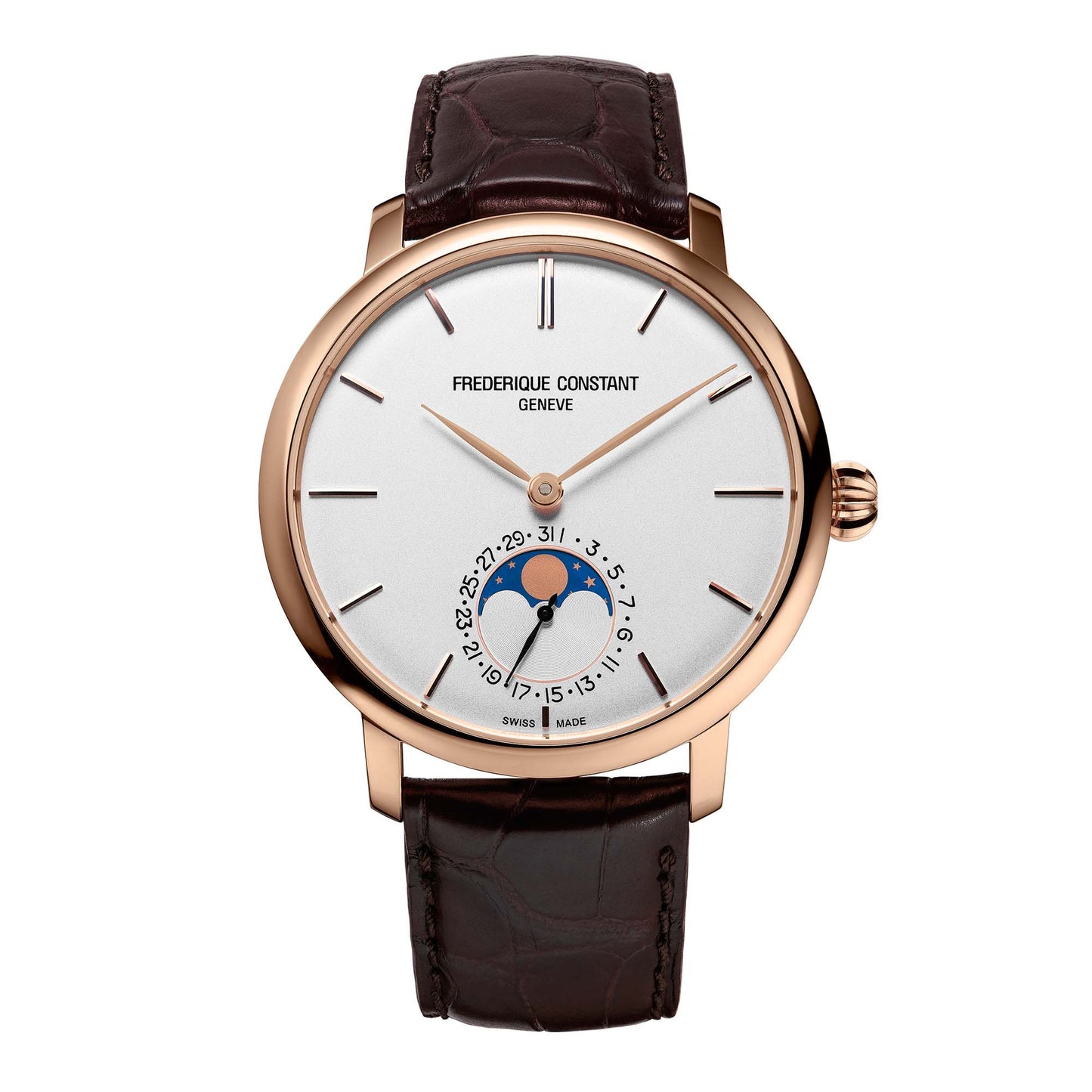 Manufacture Slimline Moonphase, Leder von Frederique Constant (FC-705V4S4)