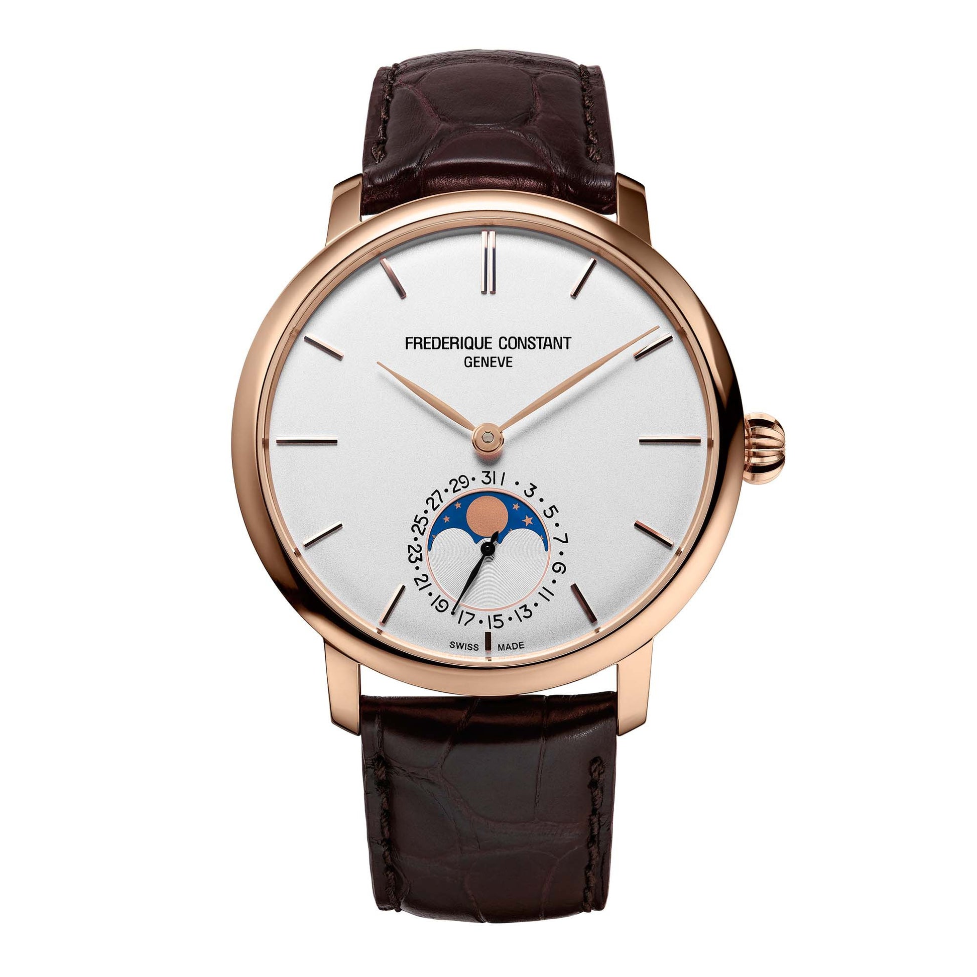 Manufacture Slimline Moonphase, Leder von Frederique Constant (FC-705V4S4)