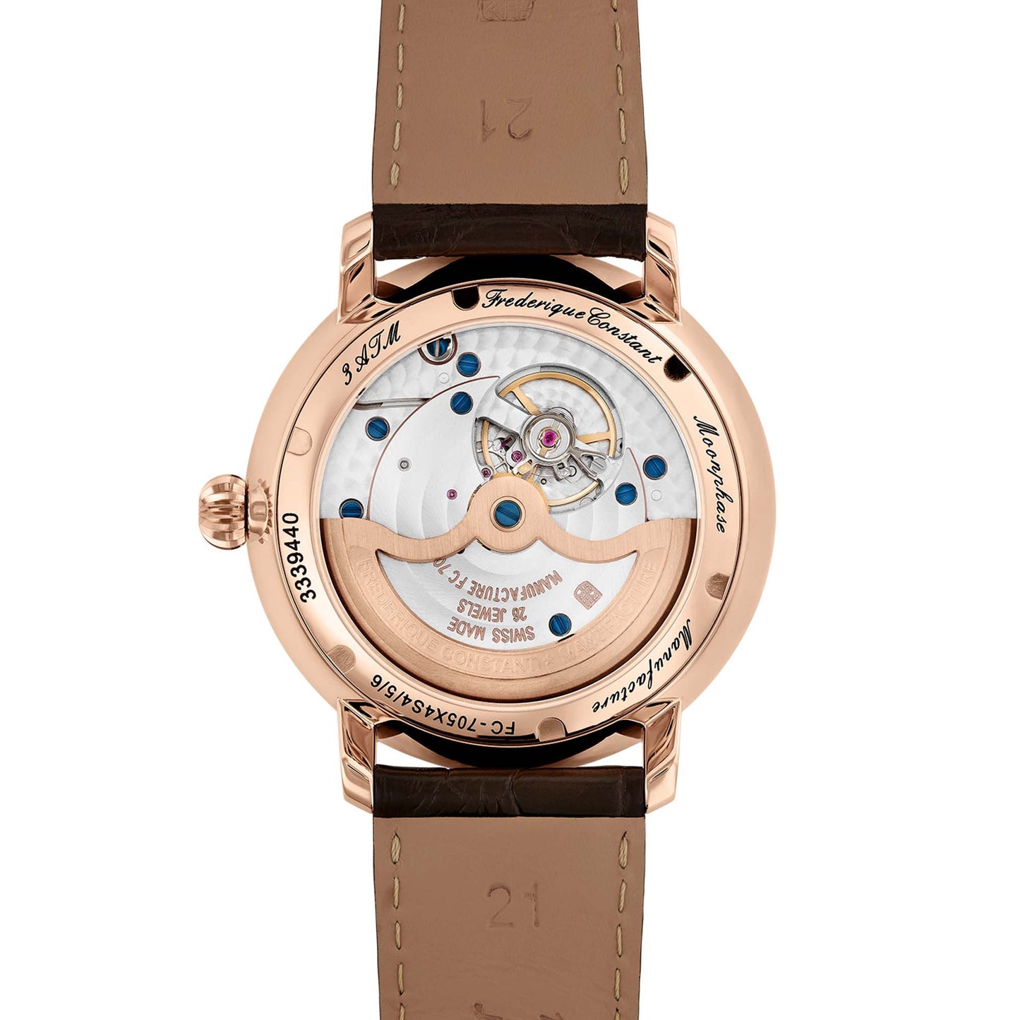 Manufacture Slimline Moonphase, Leder von Frederique Constant (FC-705V4S4)