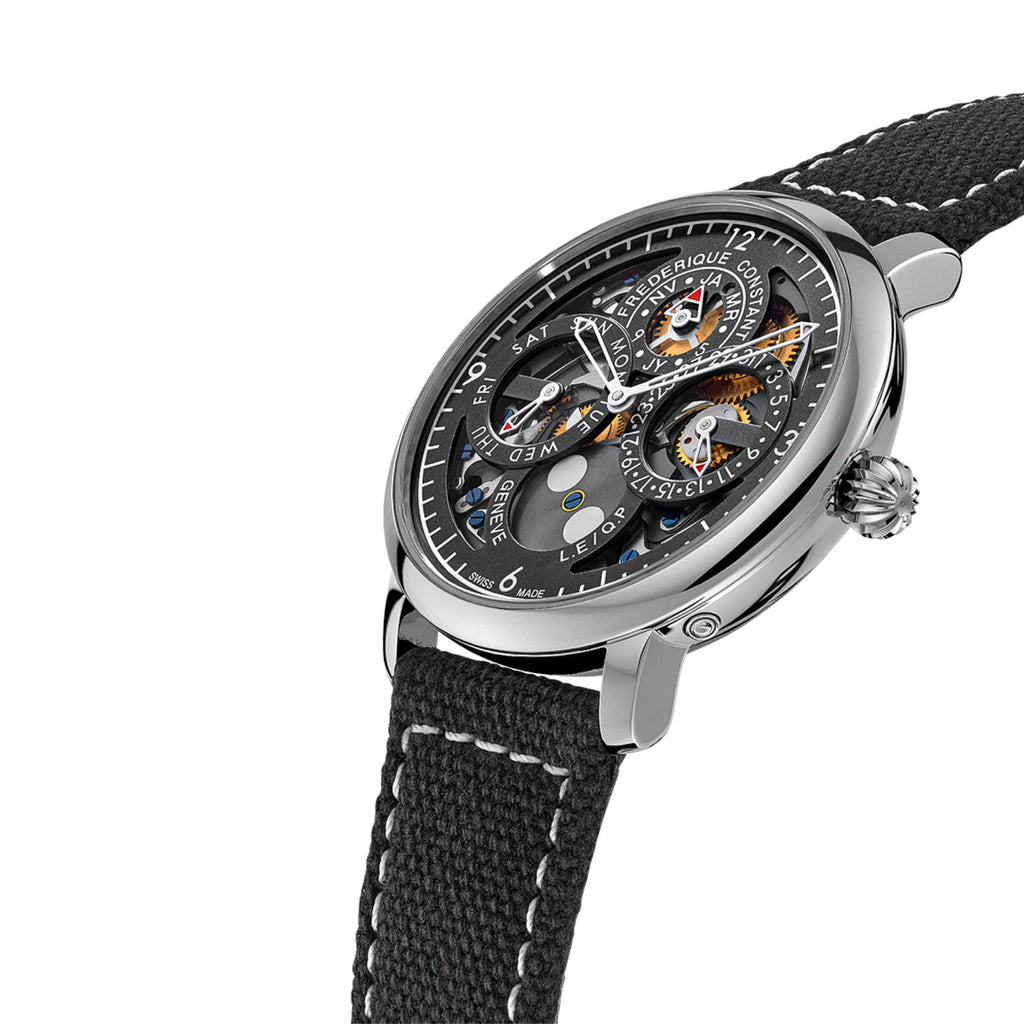 Frederique Constant Manufacture Slimline Perpetual Calendar (FC-775PS4S6) aus Edelstahl