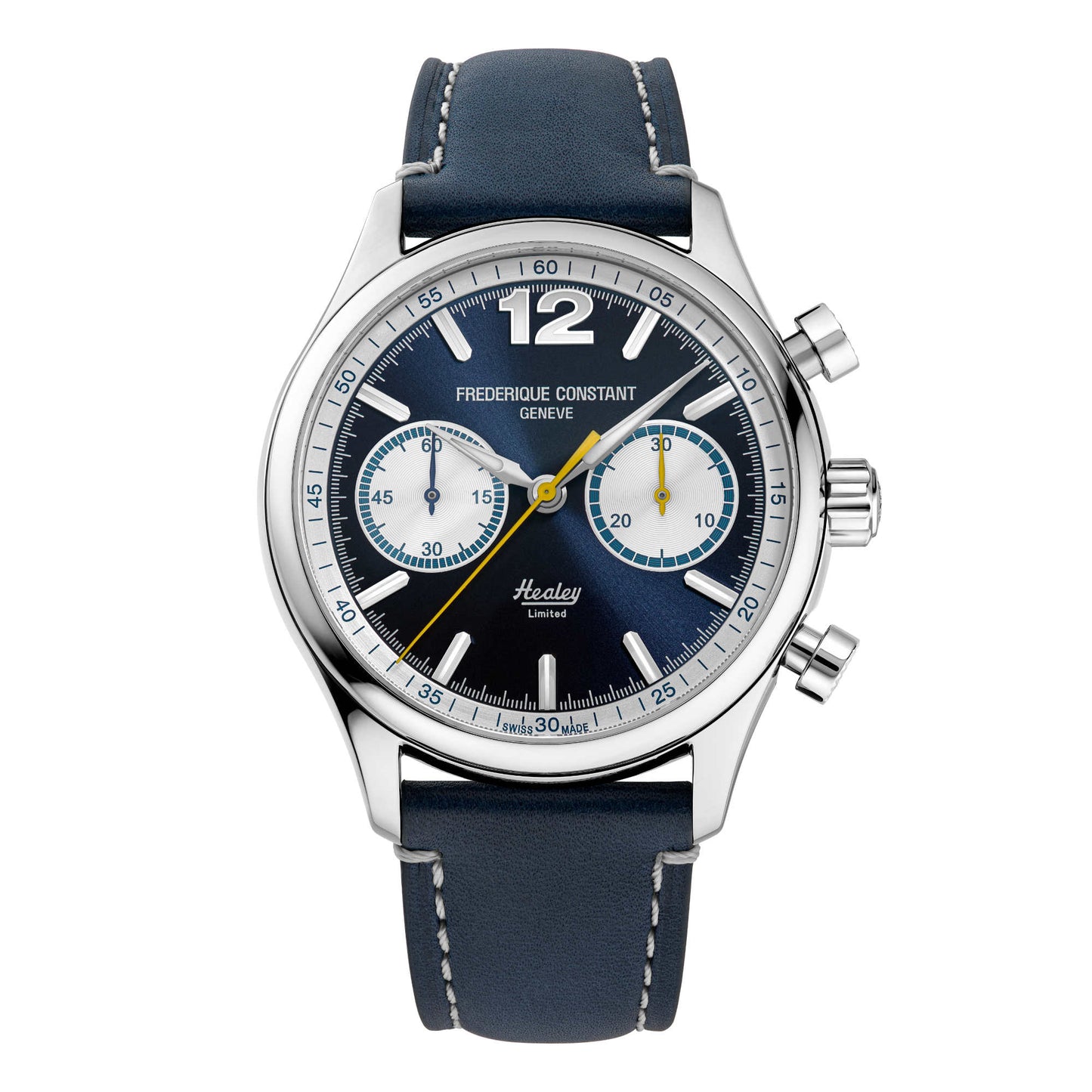 Vintage Rally Healey Chrono, Edelstahl von Frederique Constant (FC-397HNS5B6)