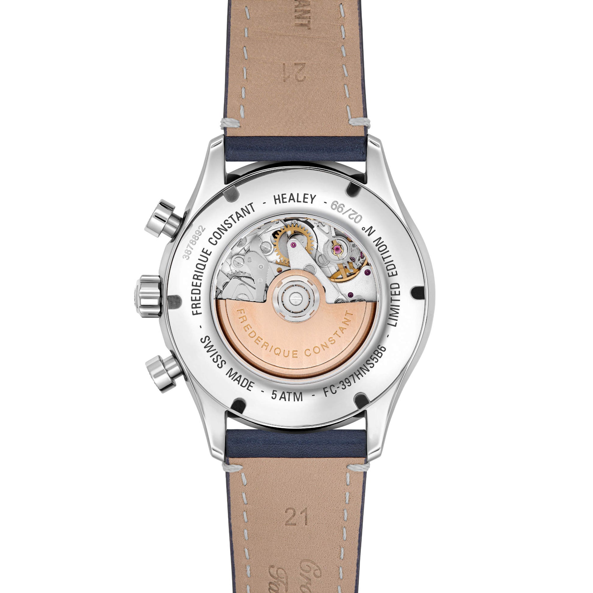 Vintage Rally Healey Chrono, Edelstahl von Frederique Constant (FC-397HNS5B6)