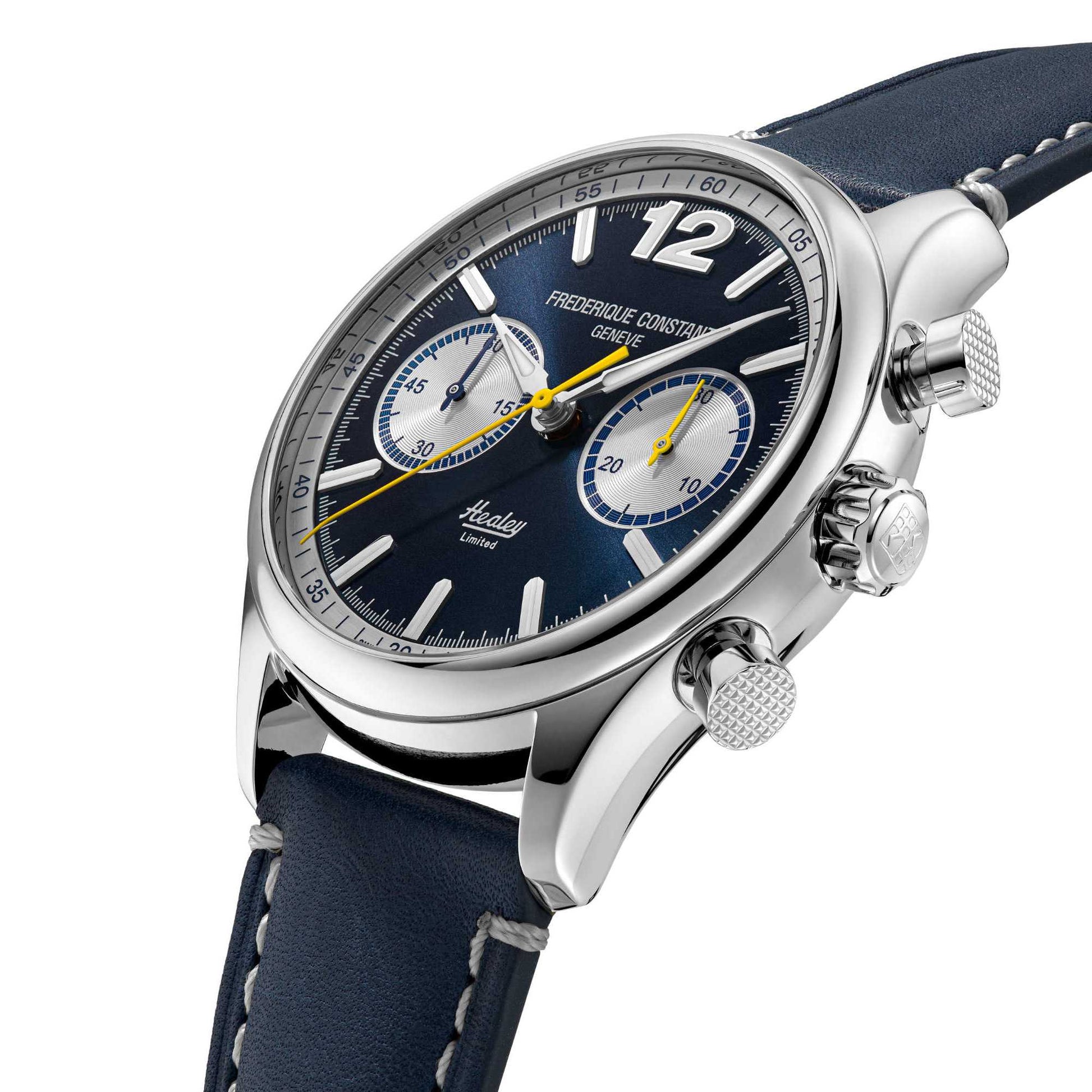 Vintage Rally Healey Chrono, Edelstahl von Frederique Constant (FC-397HNS5B6)