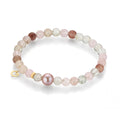 Gellner Big Bang Armband (2-81664-01) aus Gelbgold mit Morganit und Rutilquarz
