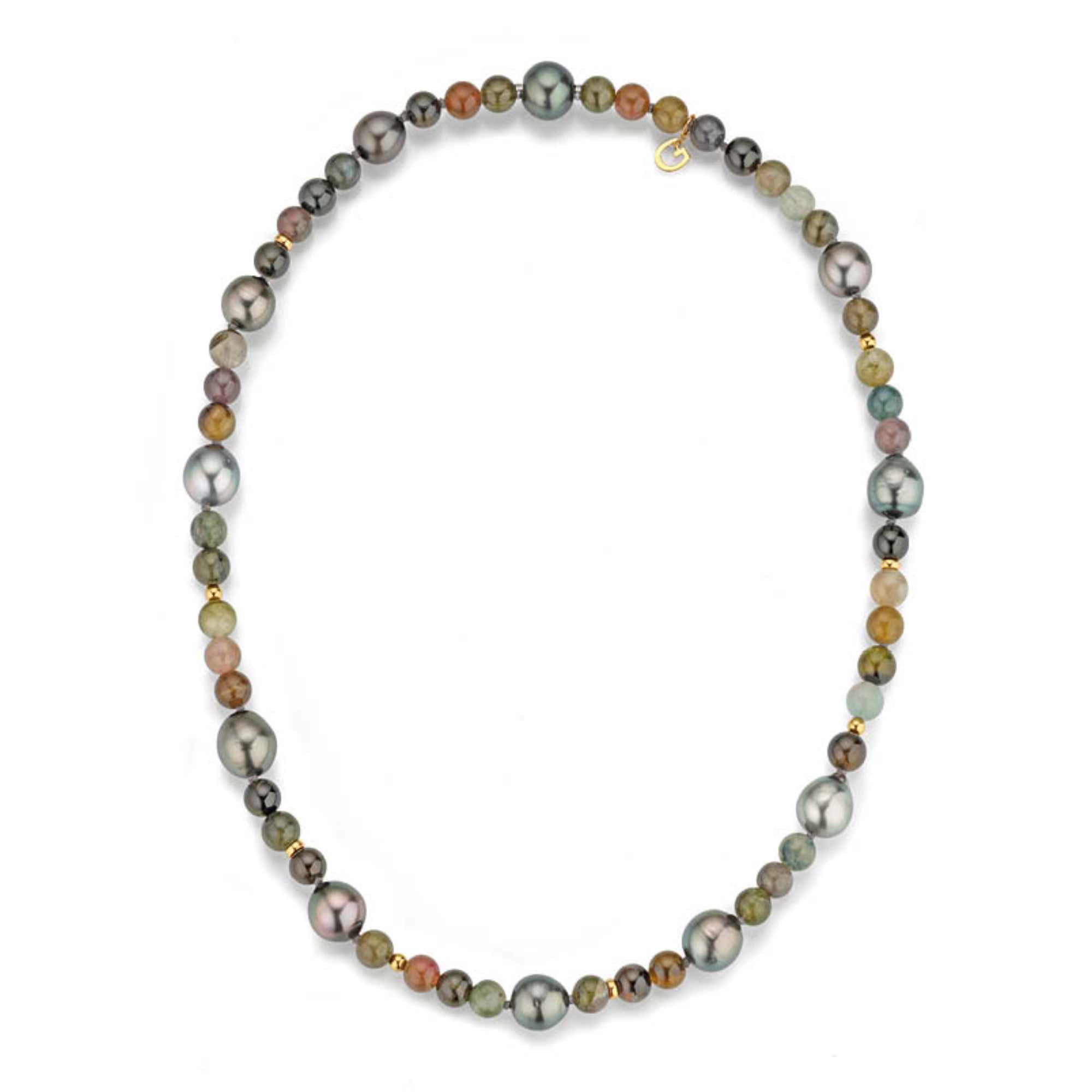 Gellner Big Bang Collier (2-81689-01) aus Gelbgold mit Turmalin