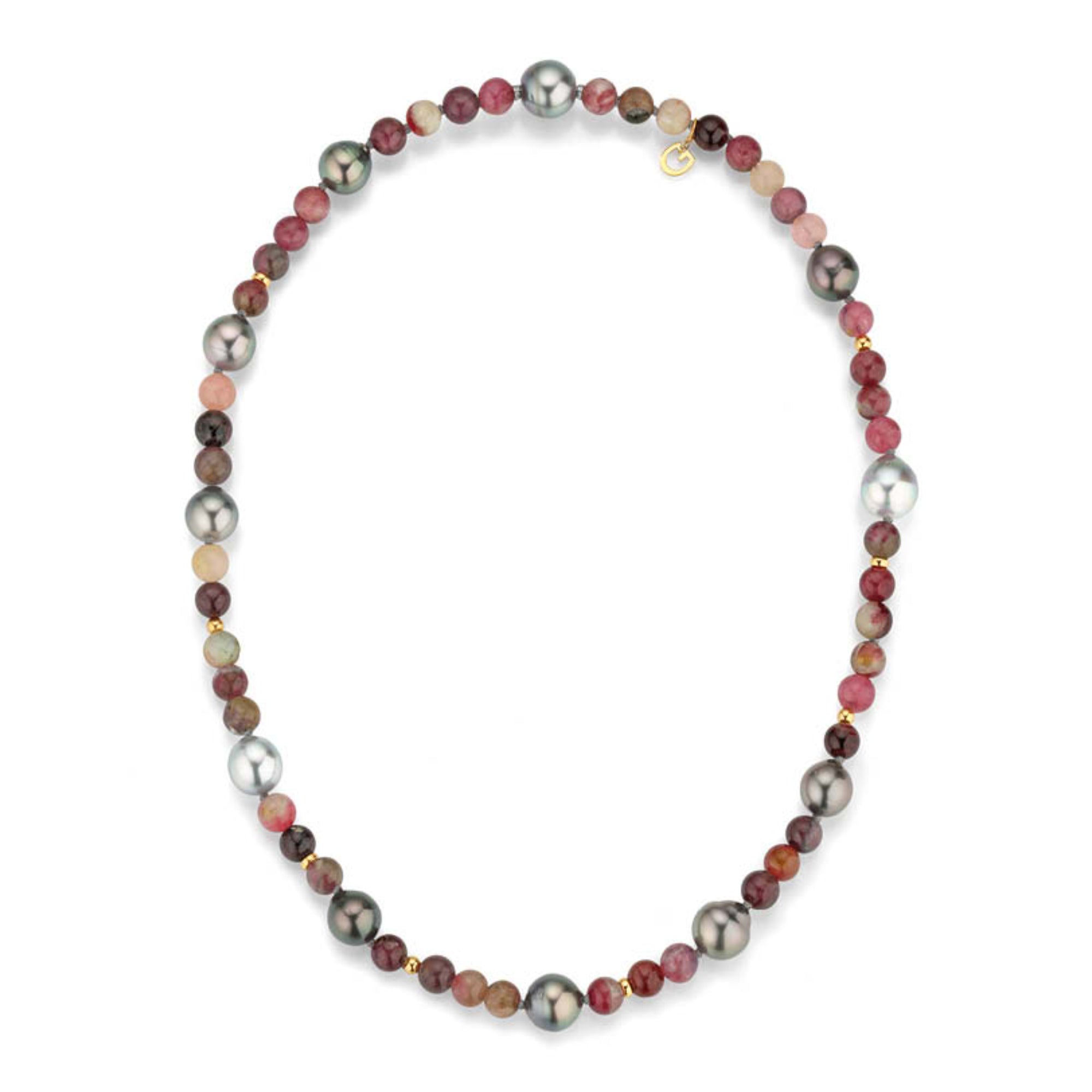 Gellner Big Bang Collier (2-81690-01) aus Gelbgold mit Turmalin