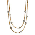Gellner Big Bang Collier (2-81696-02) aus Gelbgold mit Perlmutt und Turmalin