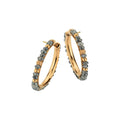 Gellner Castaway Creolen (5-24132-03) aus Bicolor-Gold mit Diamant
