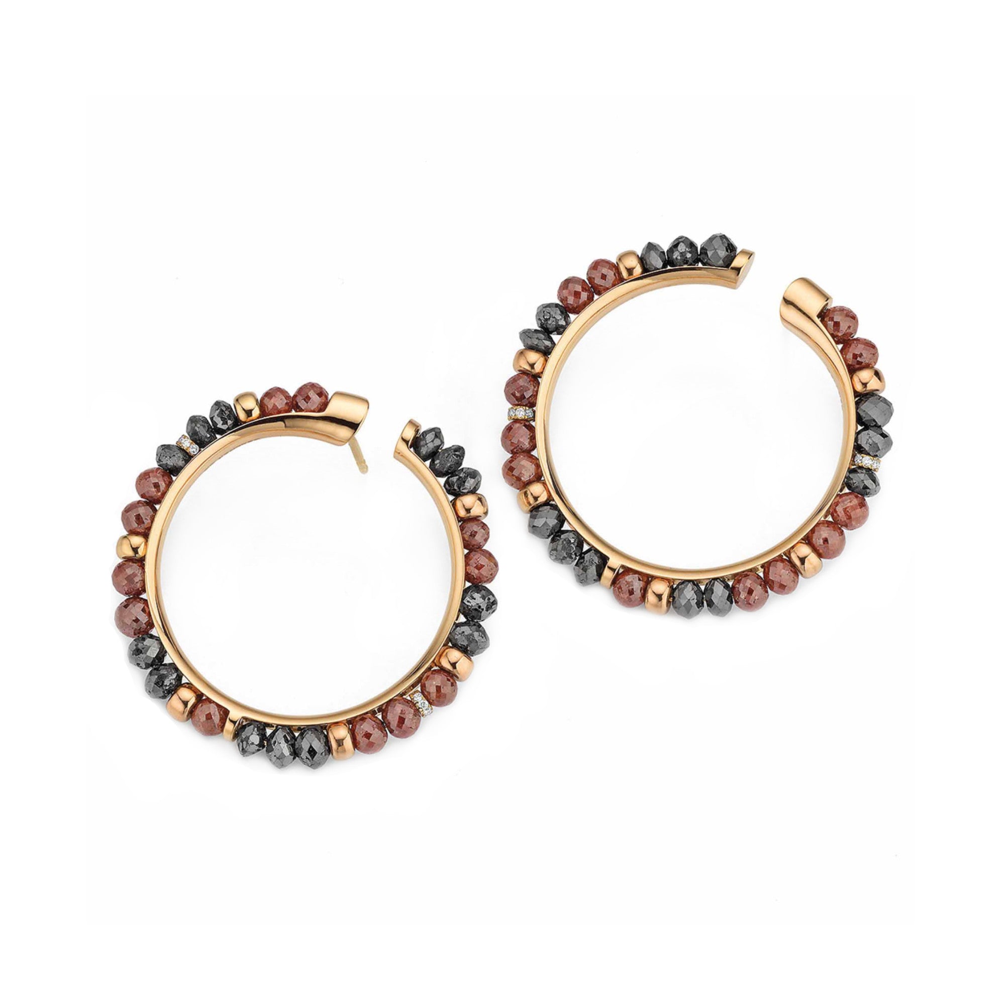 Gellner Castaway Creolen (5-23760-01) aus Bicolor-Gold mit Diamant