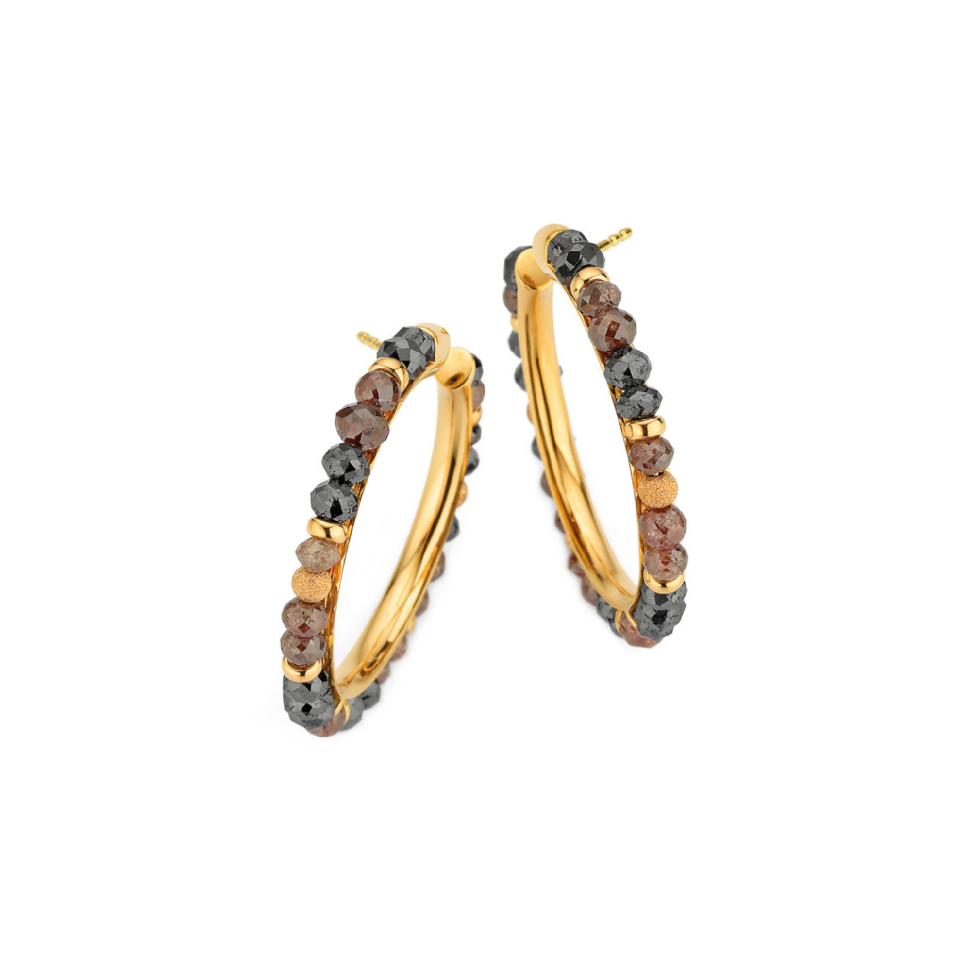 Gellner Castaway Creolen (5-24132-02) aus Bicolor-Gold mit Diamant