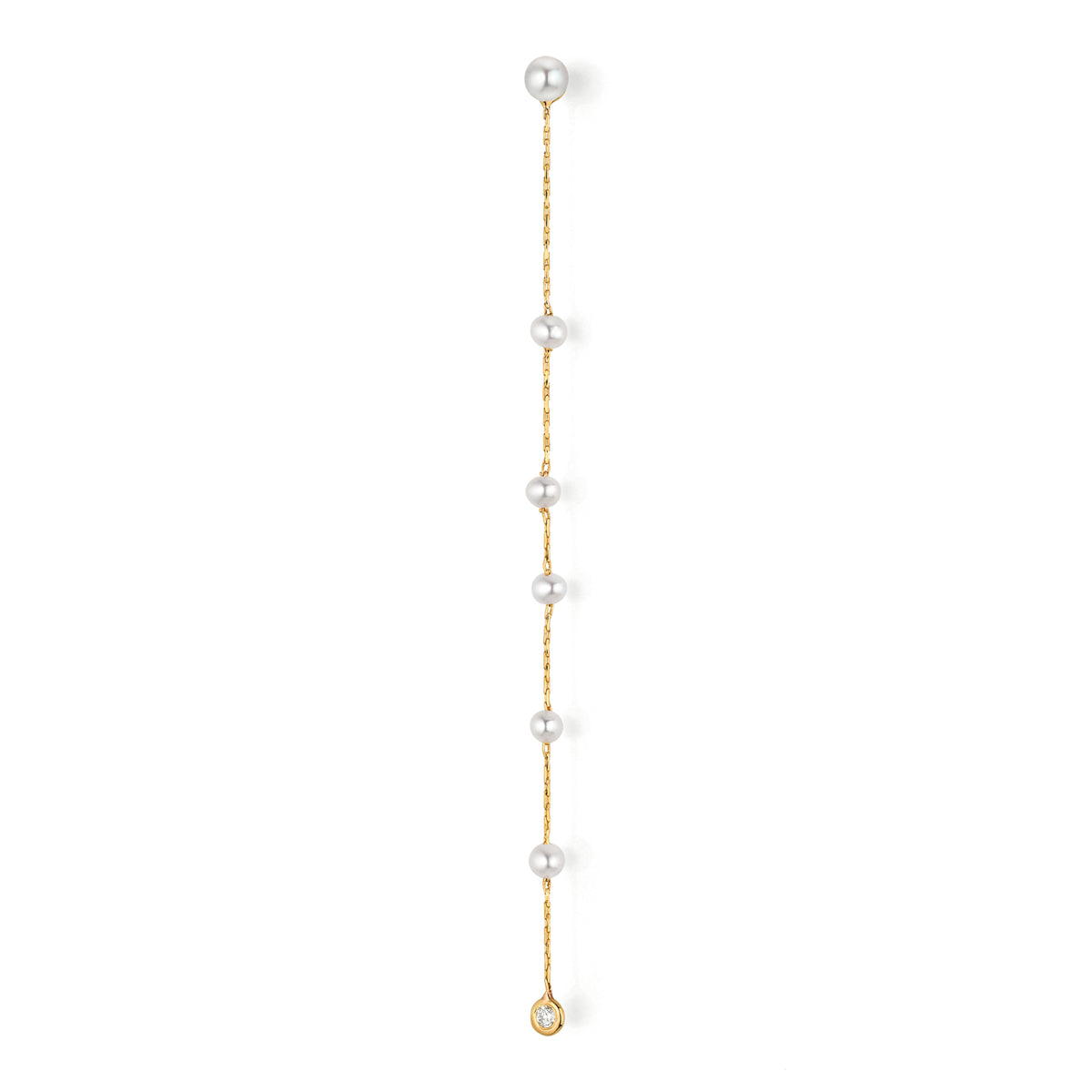 Gellner Delight Ohrstecker mit Einhänger (5-25160-01) aus Gelbgold mit Diamant