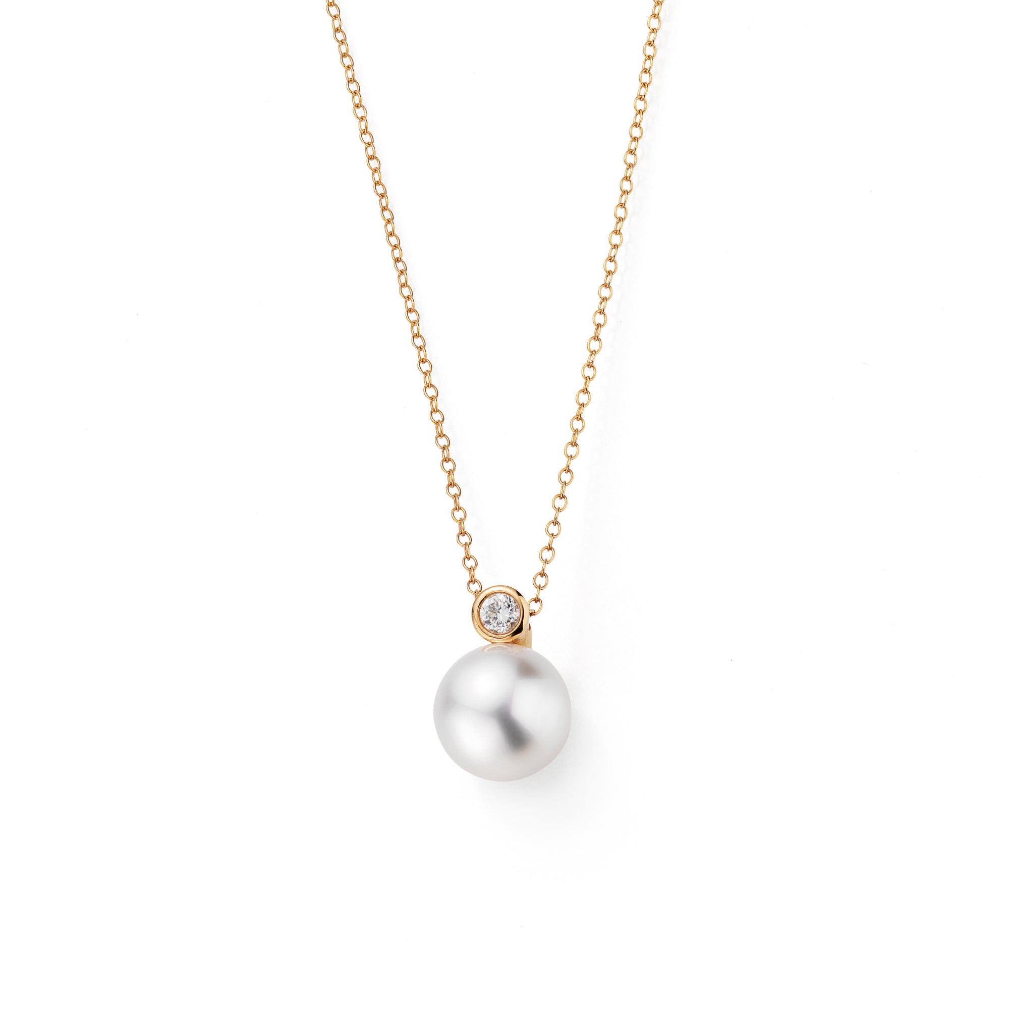 Gellner H2O Collier (5-22007-25) aus Gelbgold mit Diamant