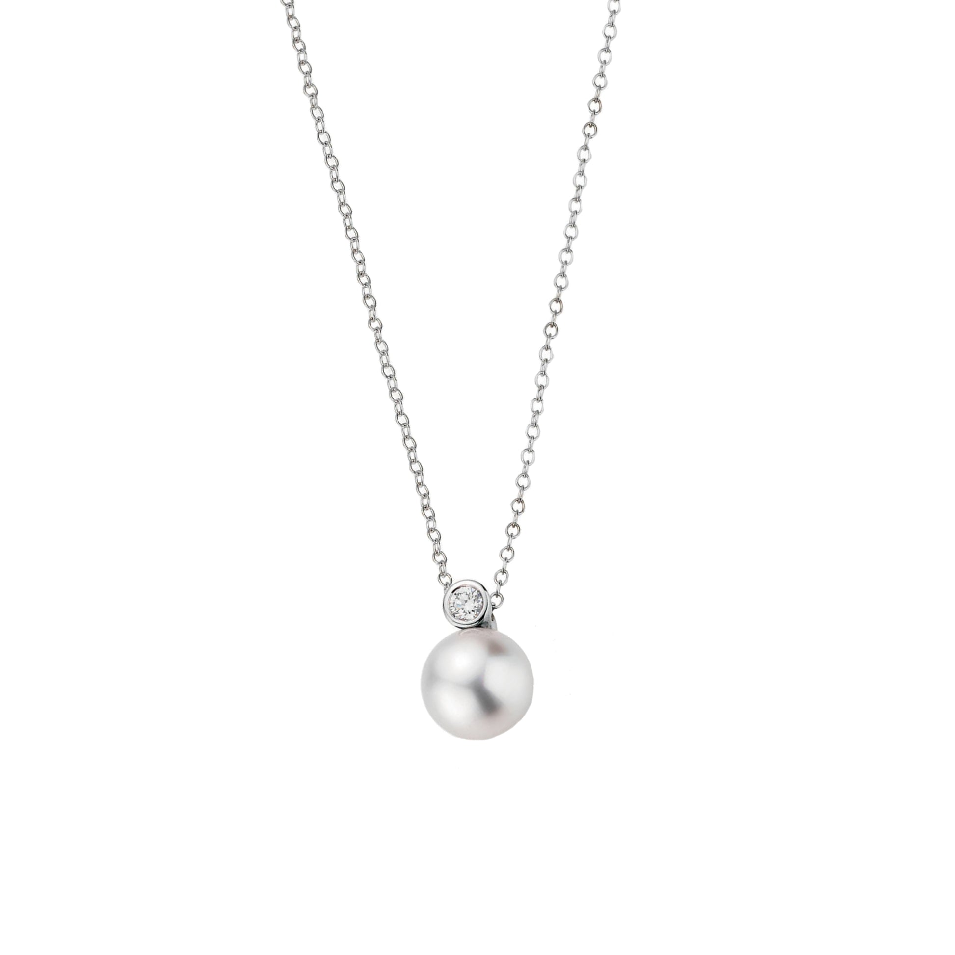 Gellner H2O Collier (5-22020-16) aus Weißgold mit Diamant